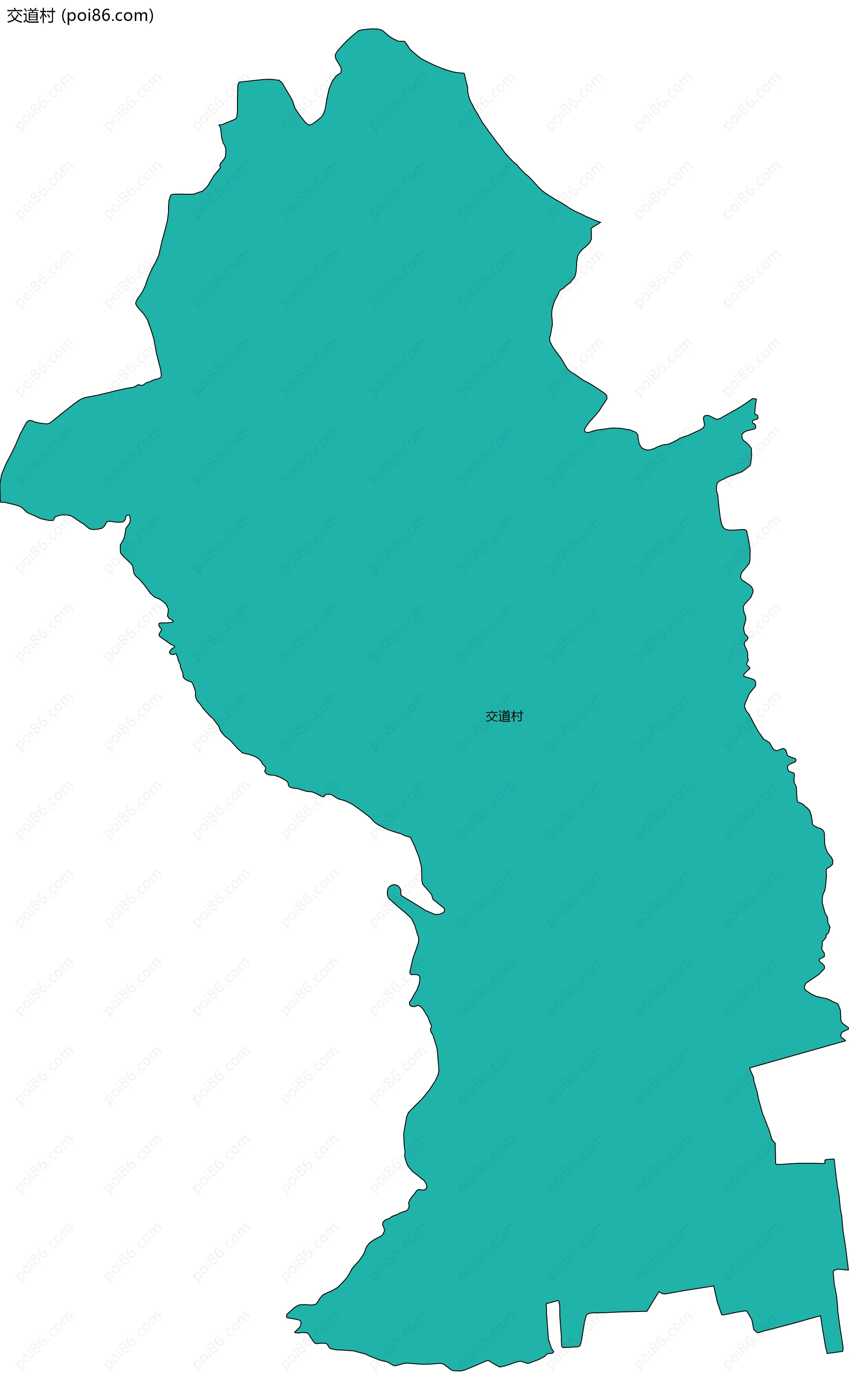 交道村边界地图