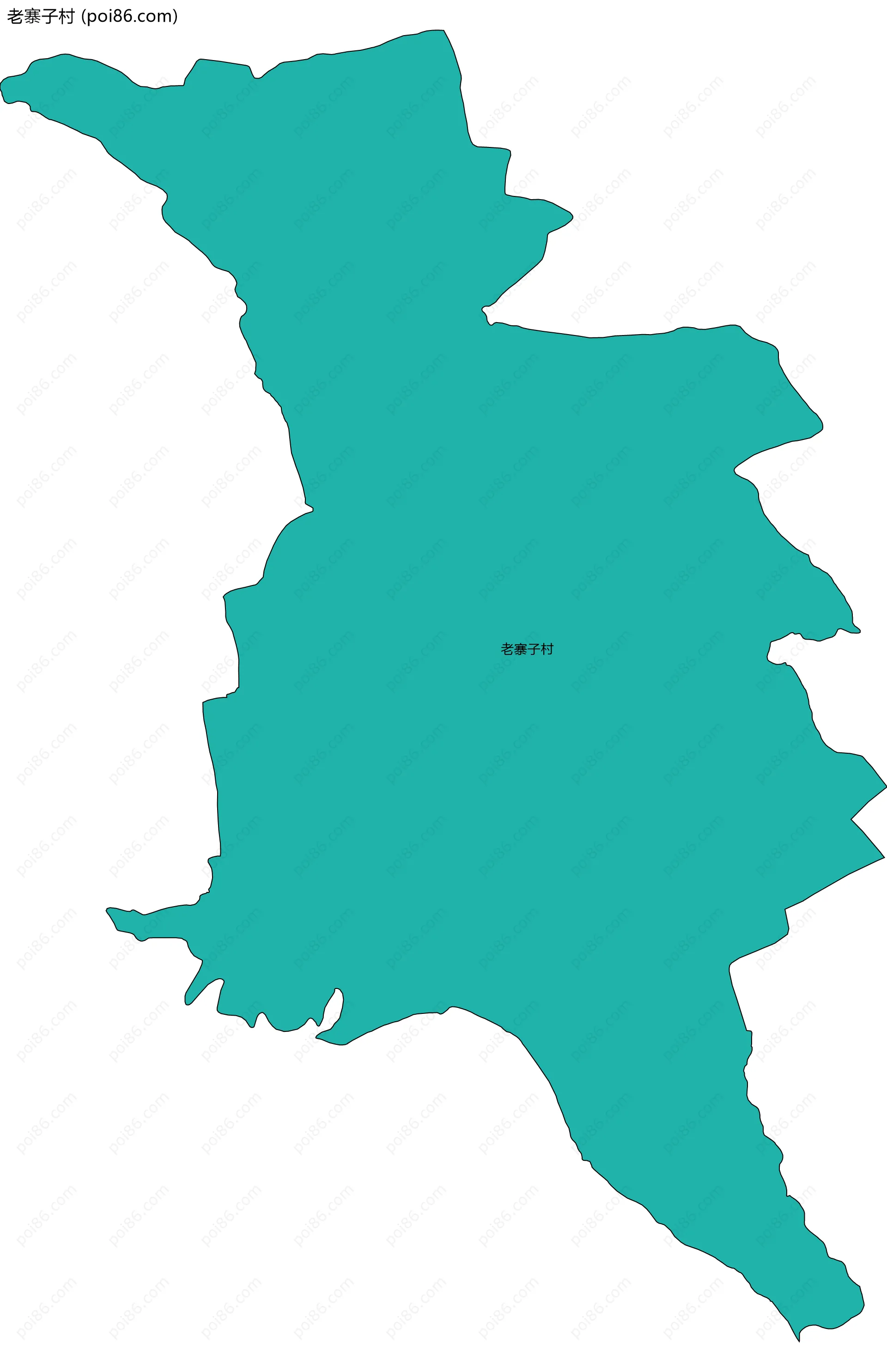 老寨子村边界地图