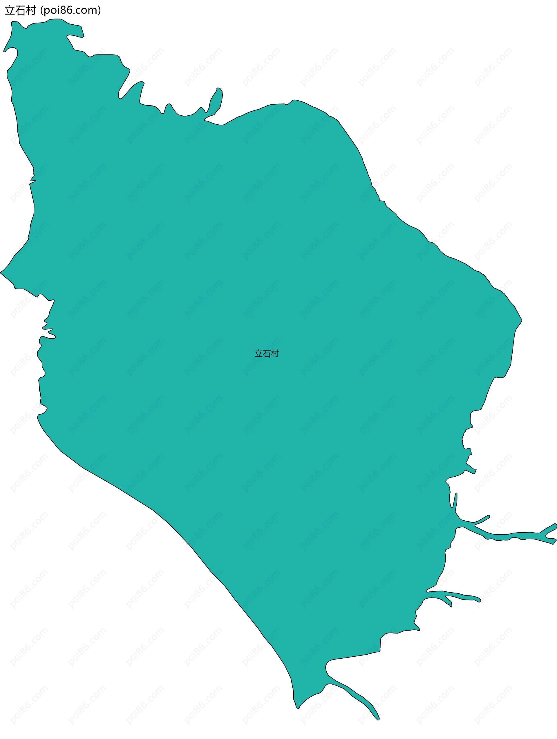 立石村边界地图