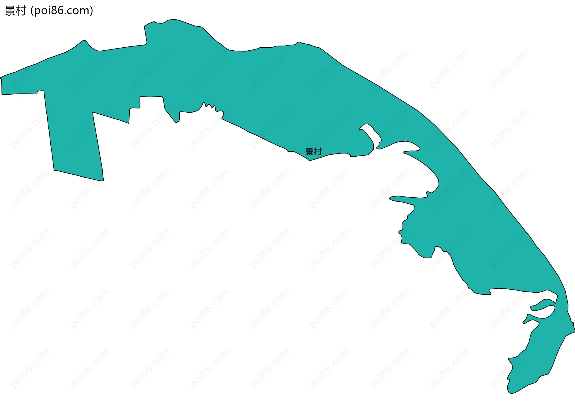 景村边界地图