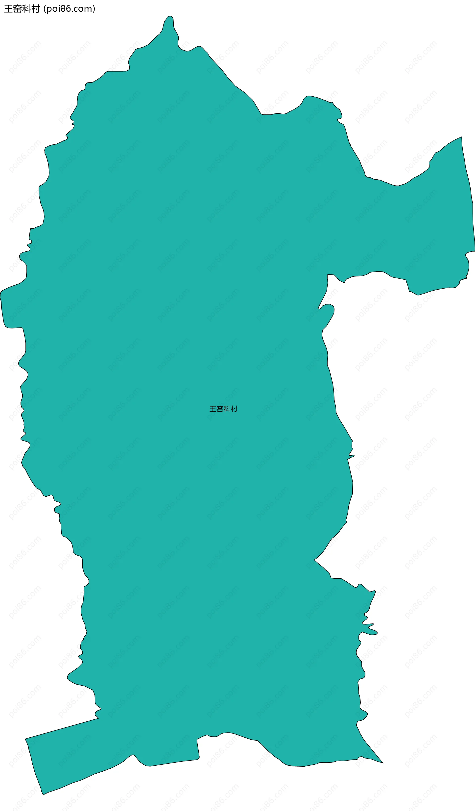 王窑科村边界地图