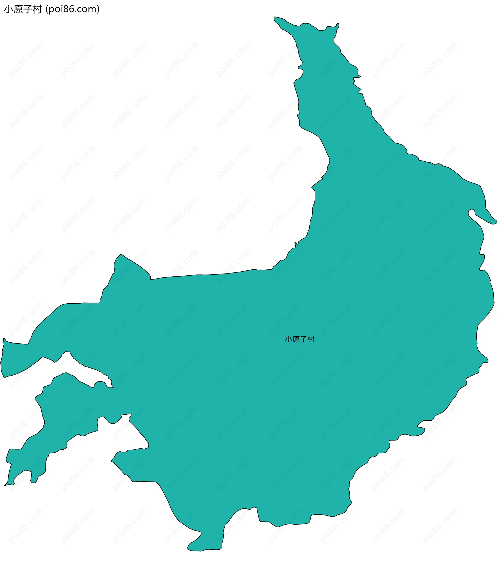 小原子村边界地图