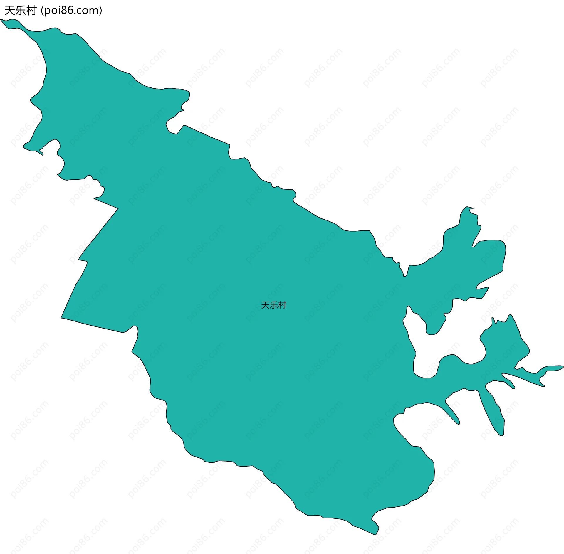 天乐村边界地图