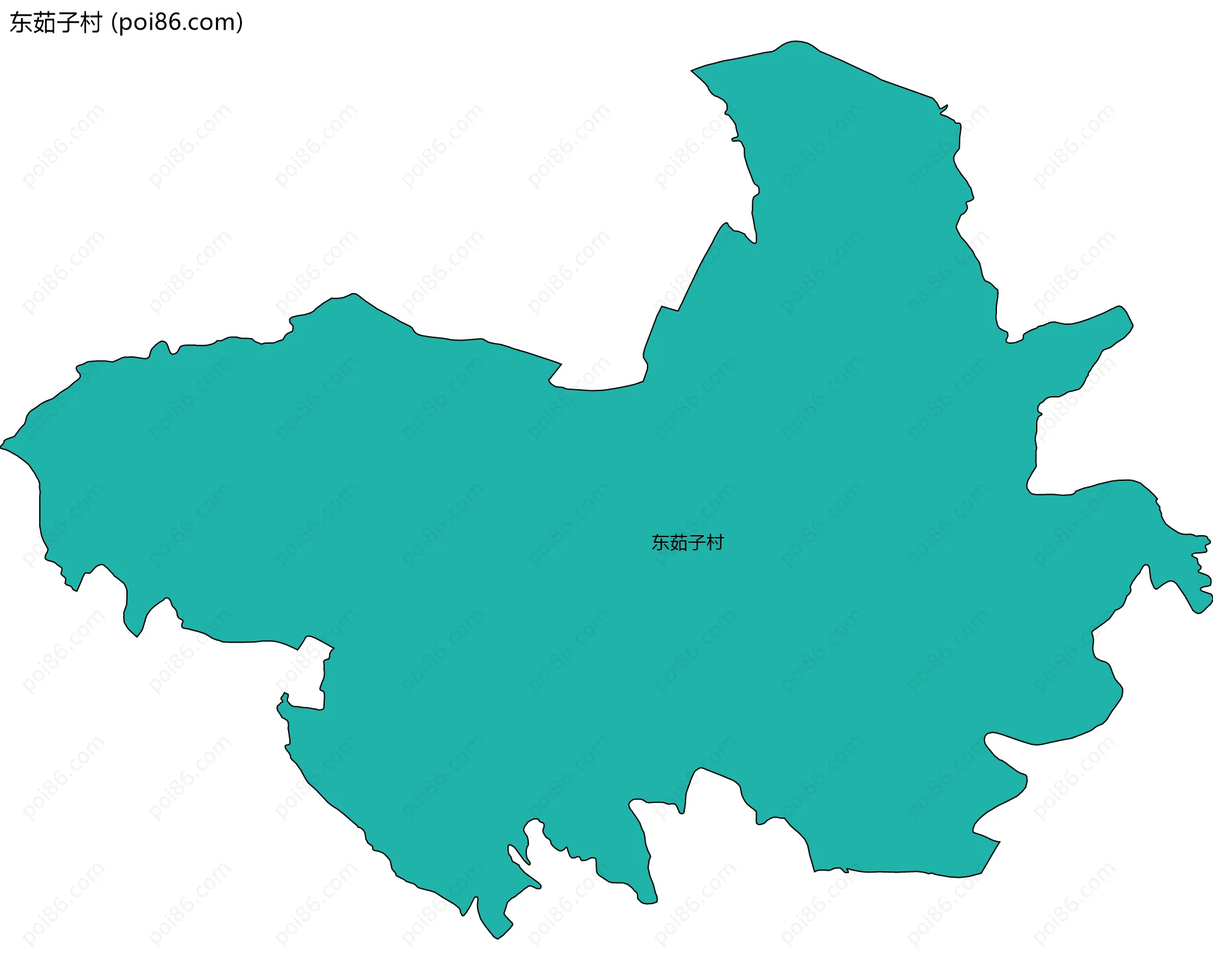东茹子村边界地图