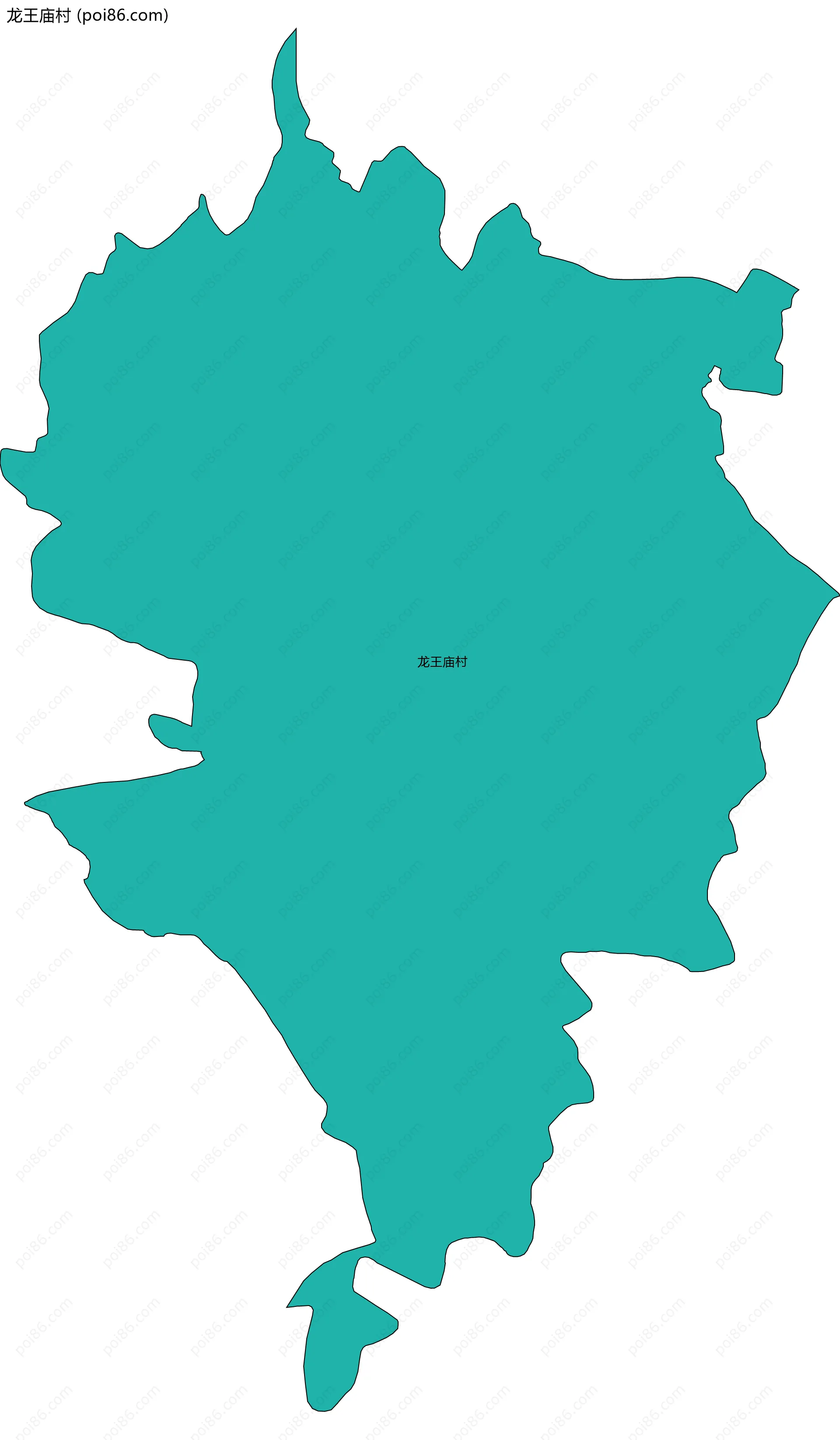 龙王庙村边界地图