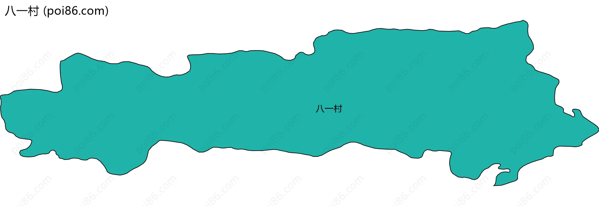 八一村边界地图