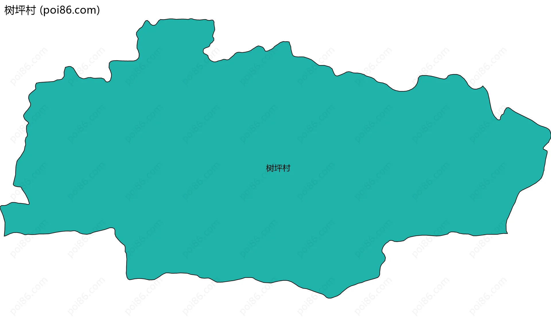 树坪村边界地图