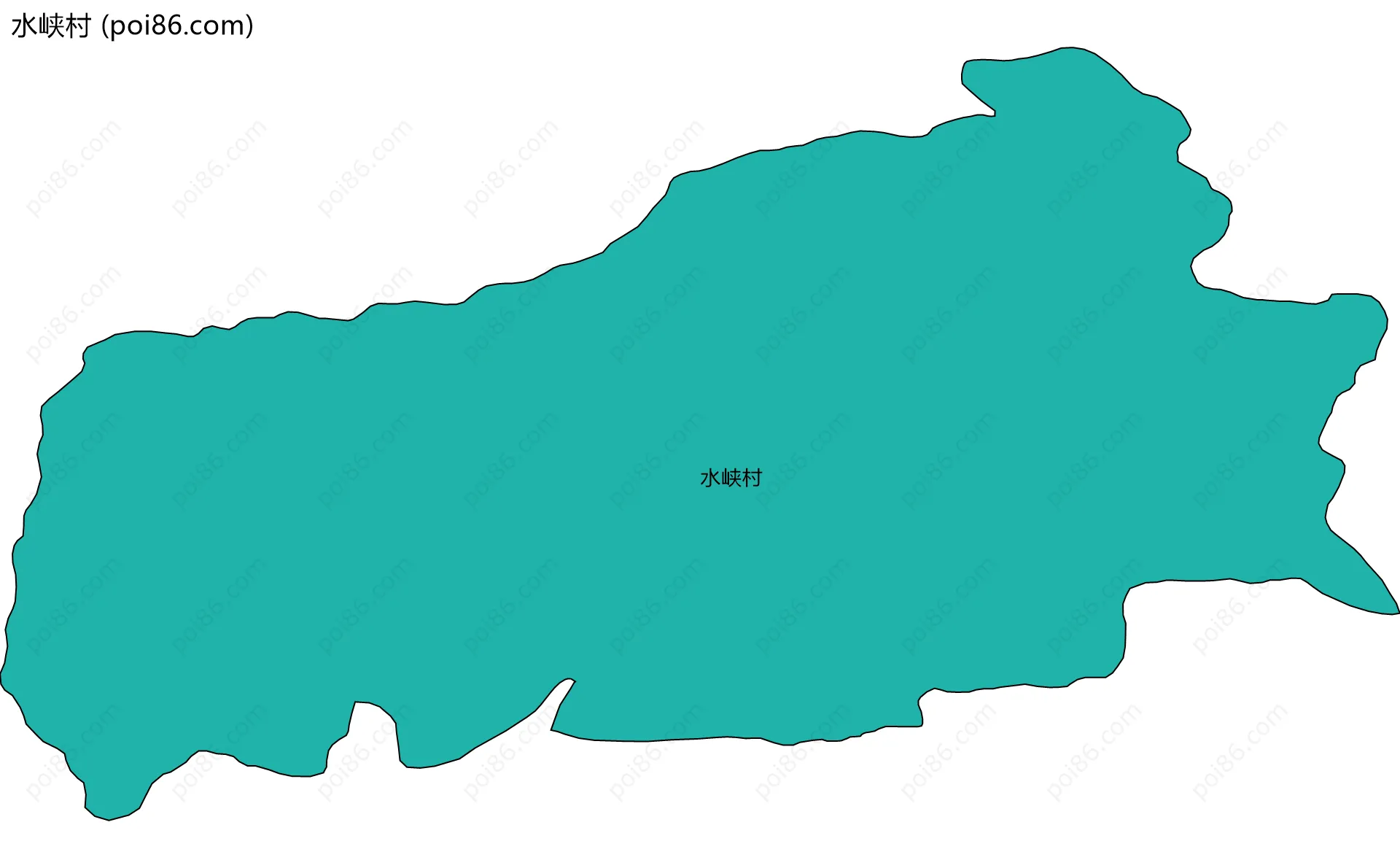 水峡村边界地图