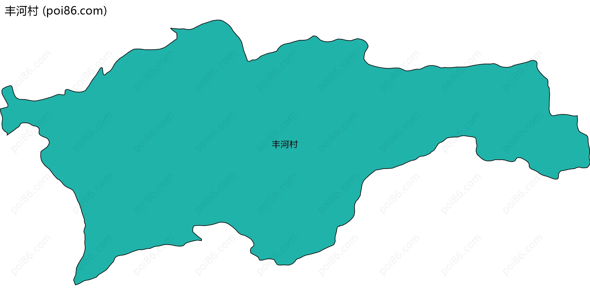 丰河村边界地图