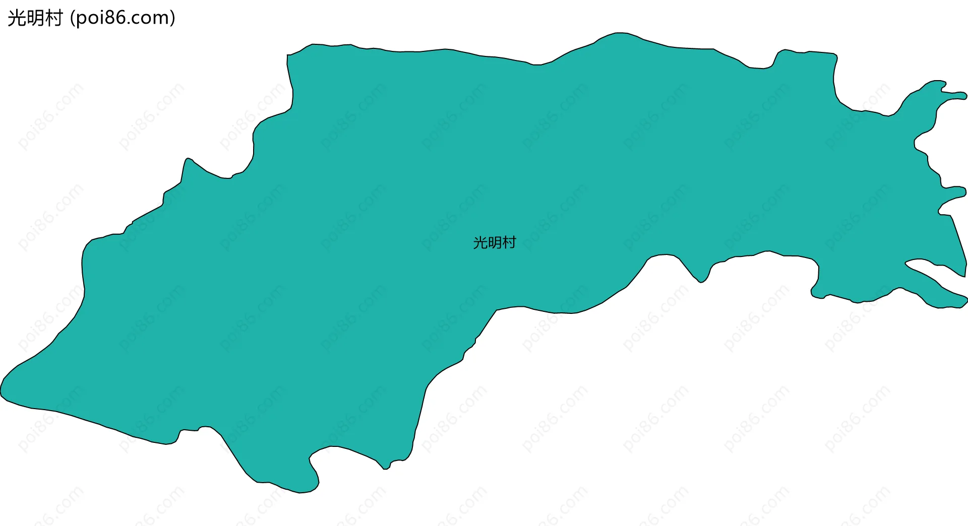 光明村边界地图