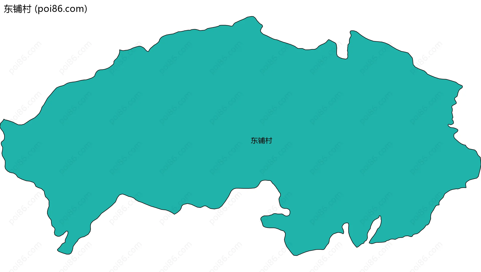 东铺村边界地图