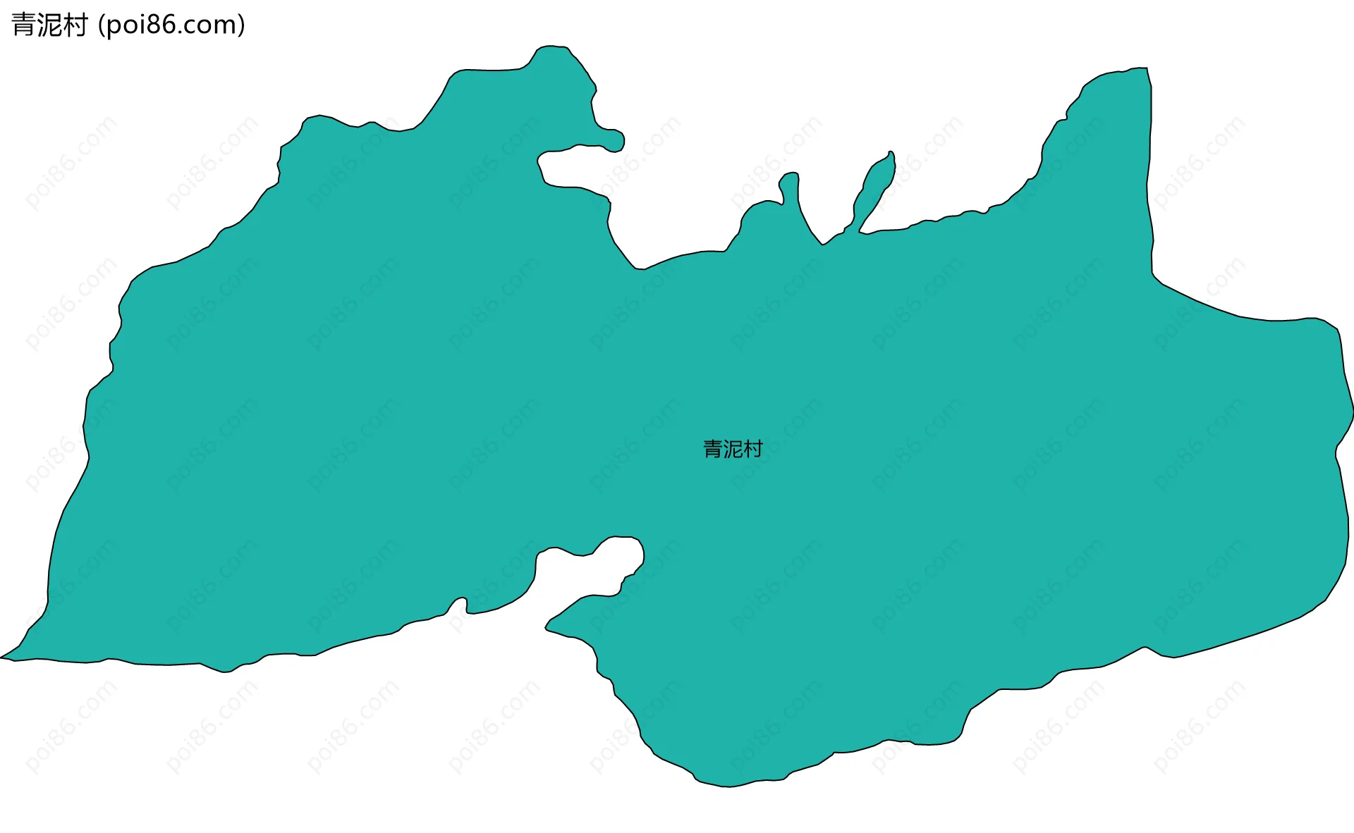 青泥村边界地图