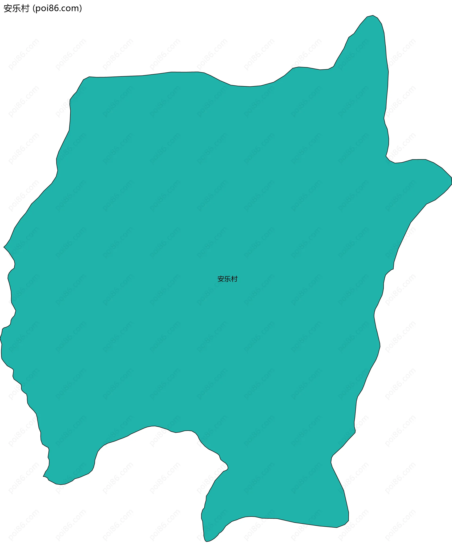 安乐村边界地图