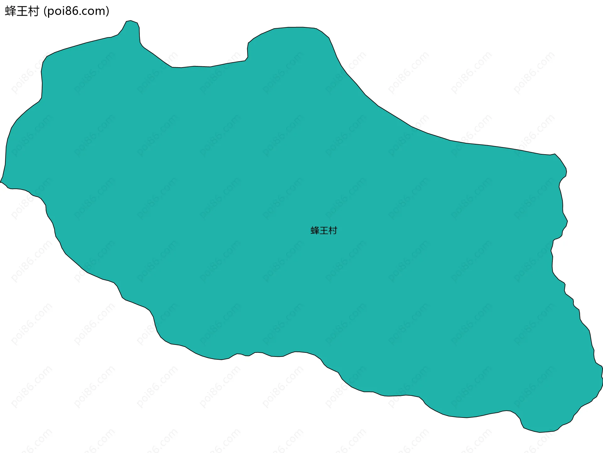 蜂王村边界地图