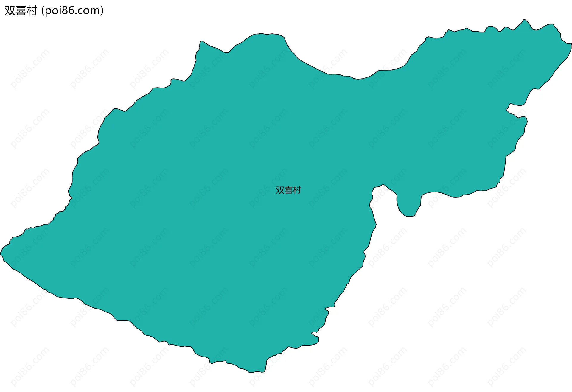 双喜村边界地图