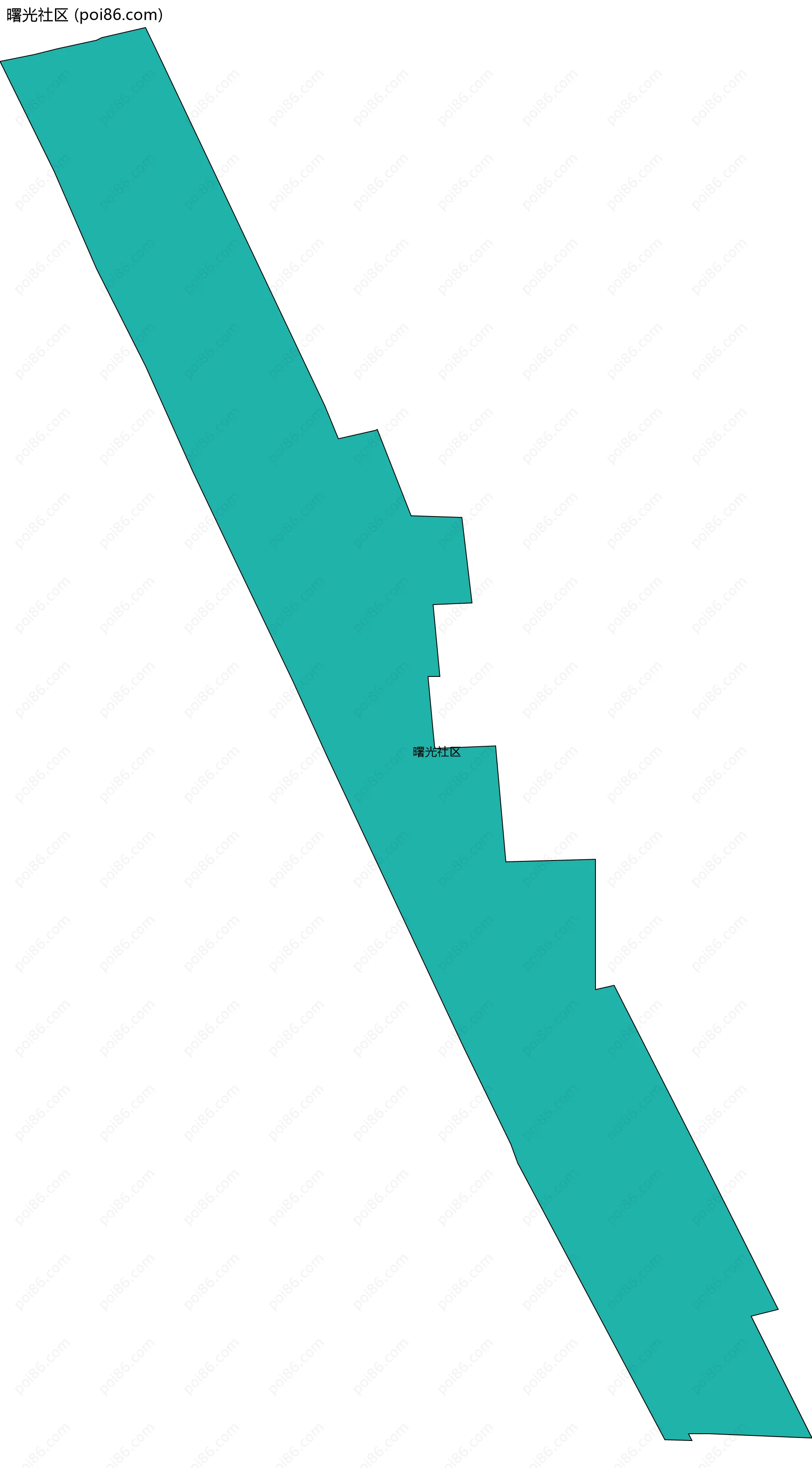 曙光社区边界地图