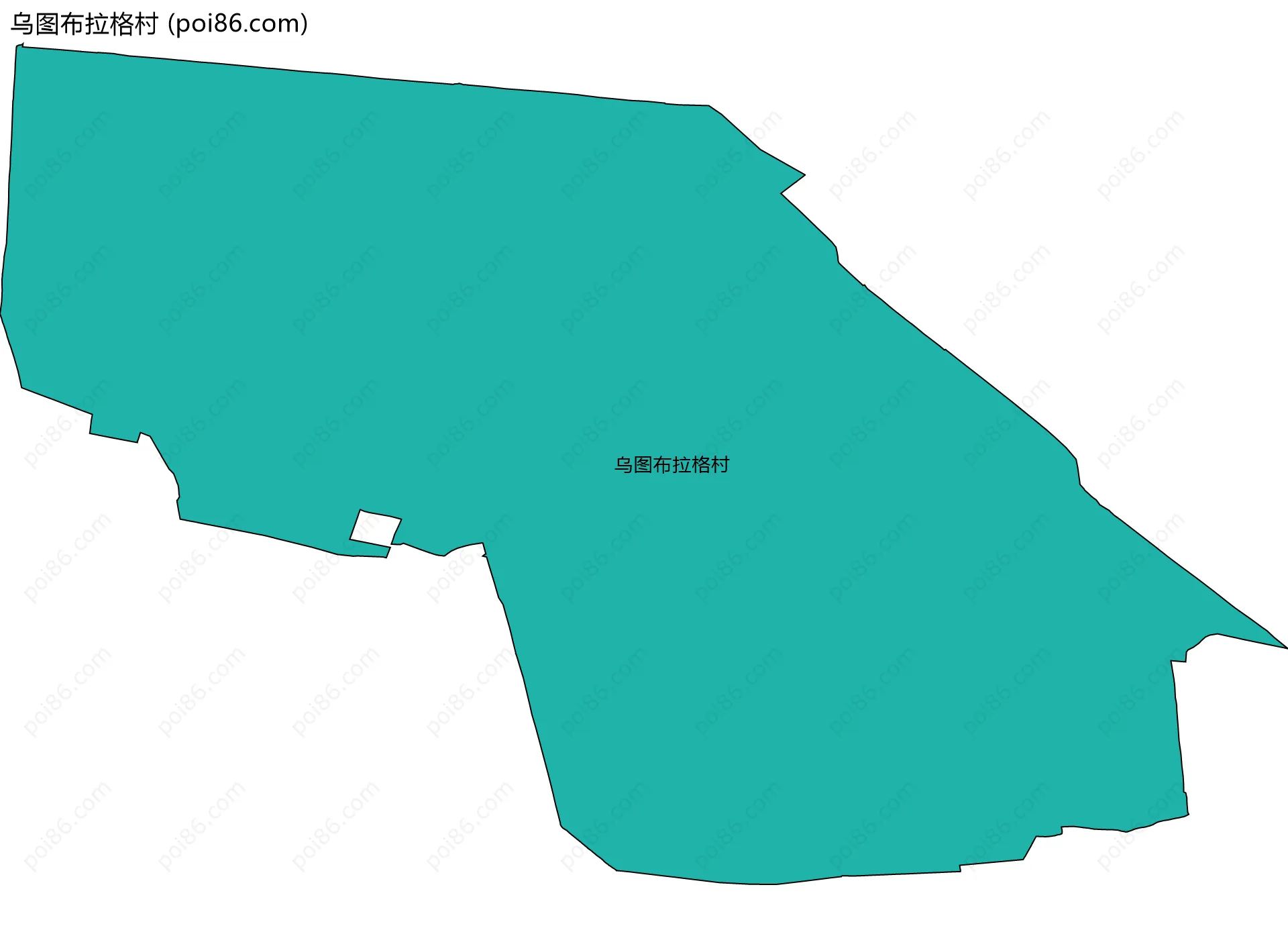 乌图布拉格村边界地图