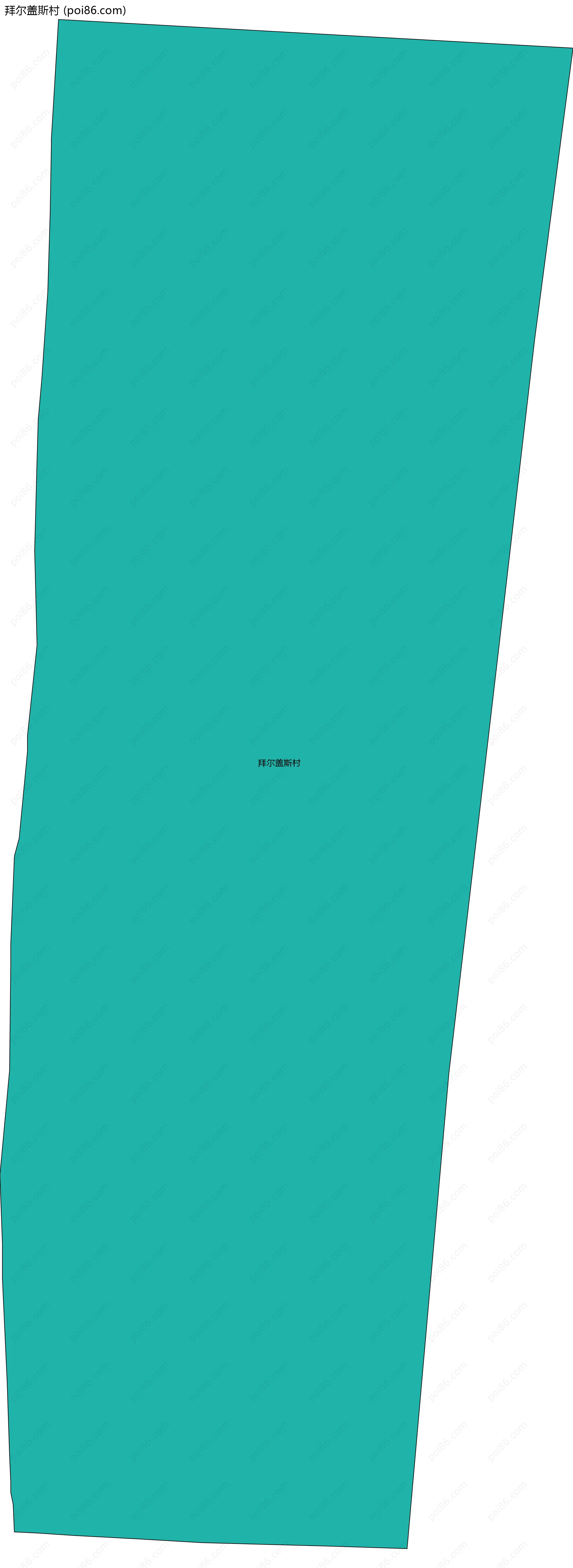 拜尔盖斯村边界地图