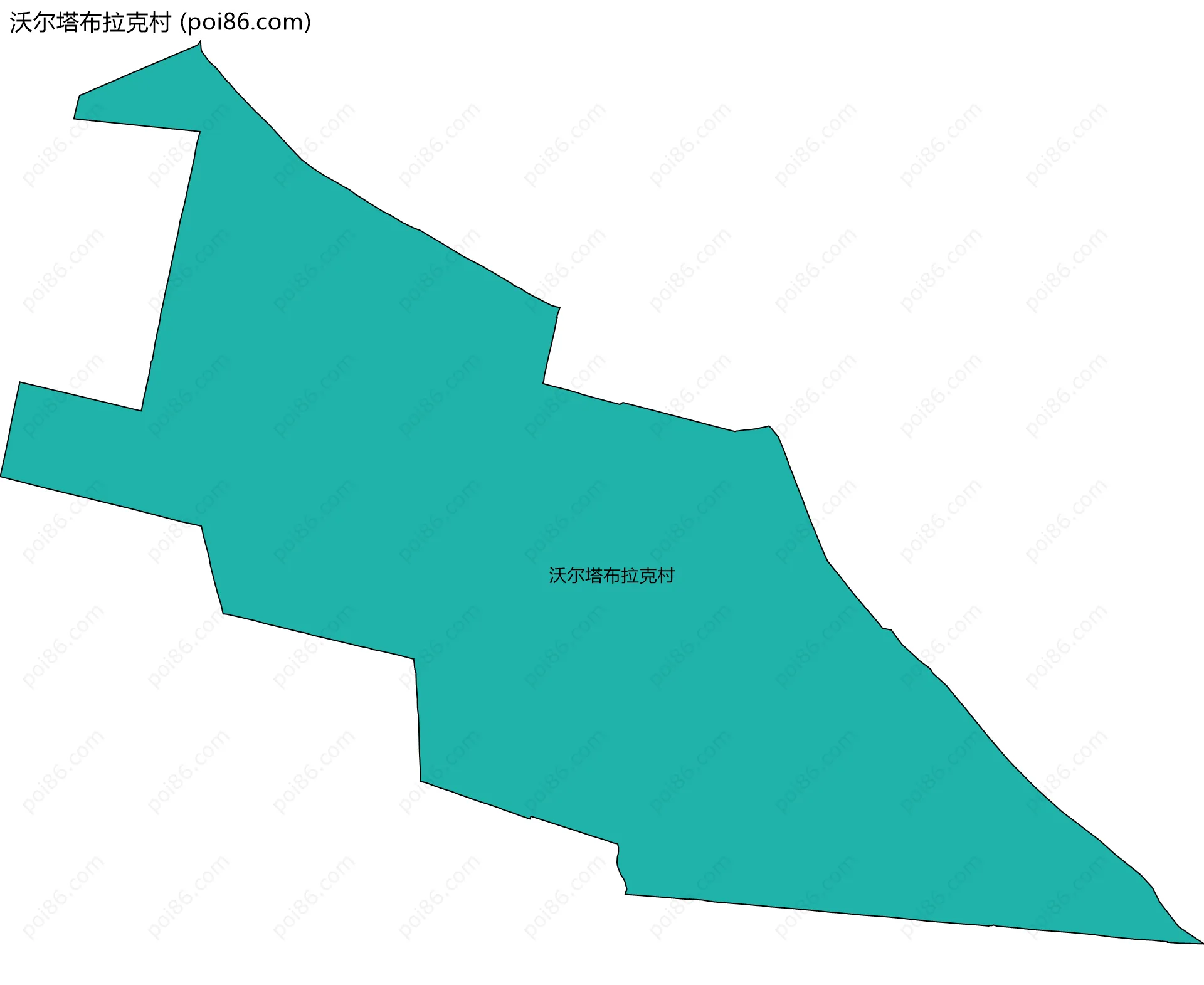 沃尔塔布拉克村边界地图