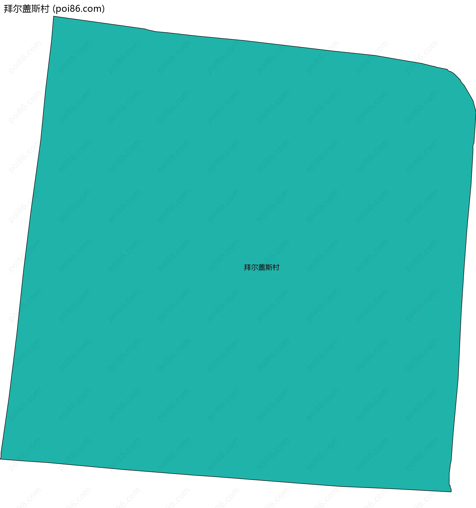 拜尔盖斯村边界地图