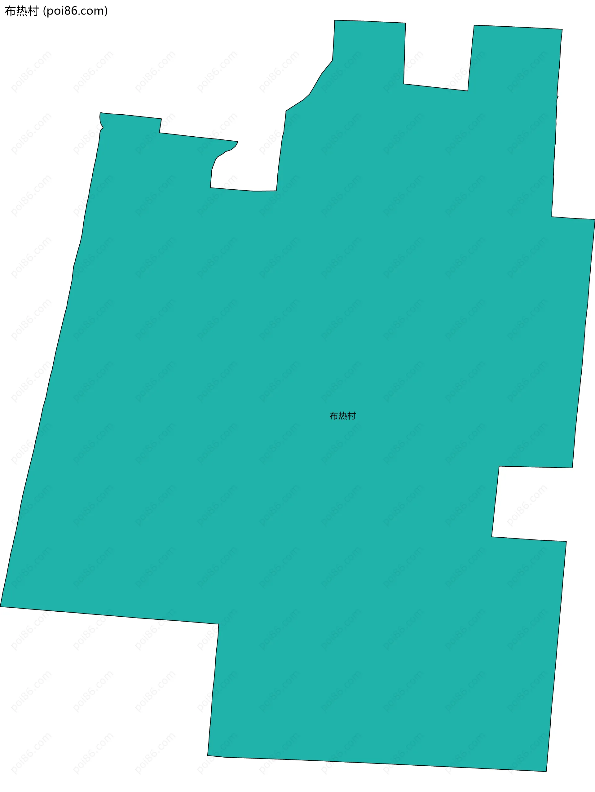 布热村边界地图