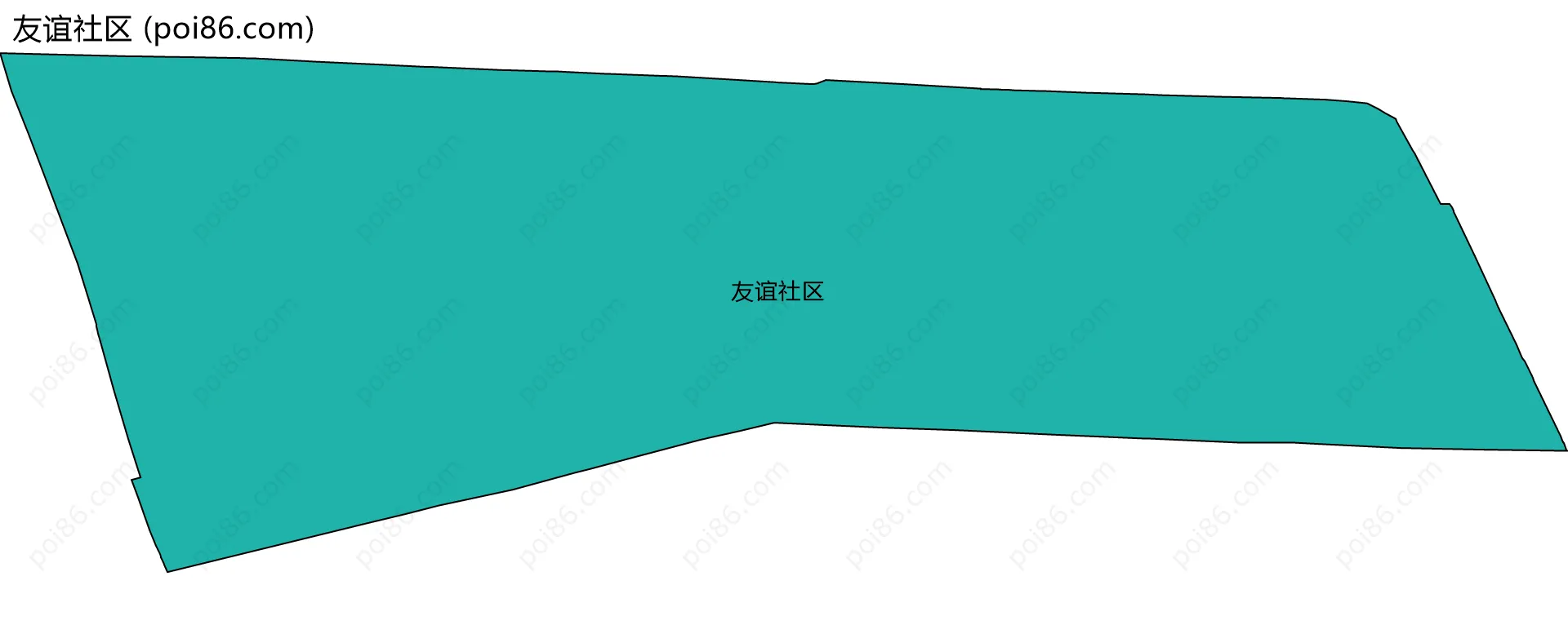 友谊社区边界地图