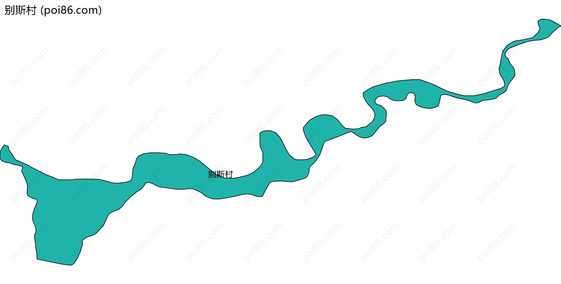 别斯村边界地图