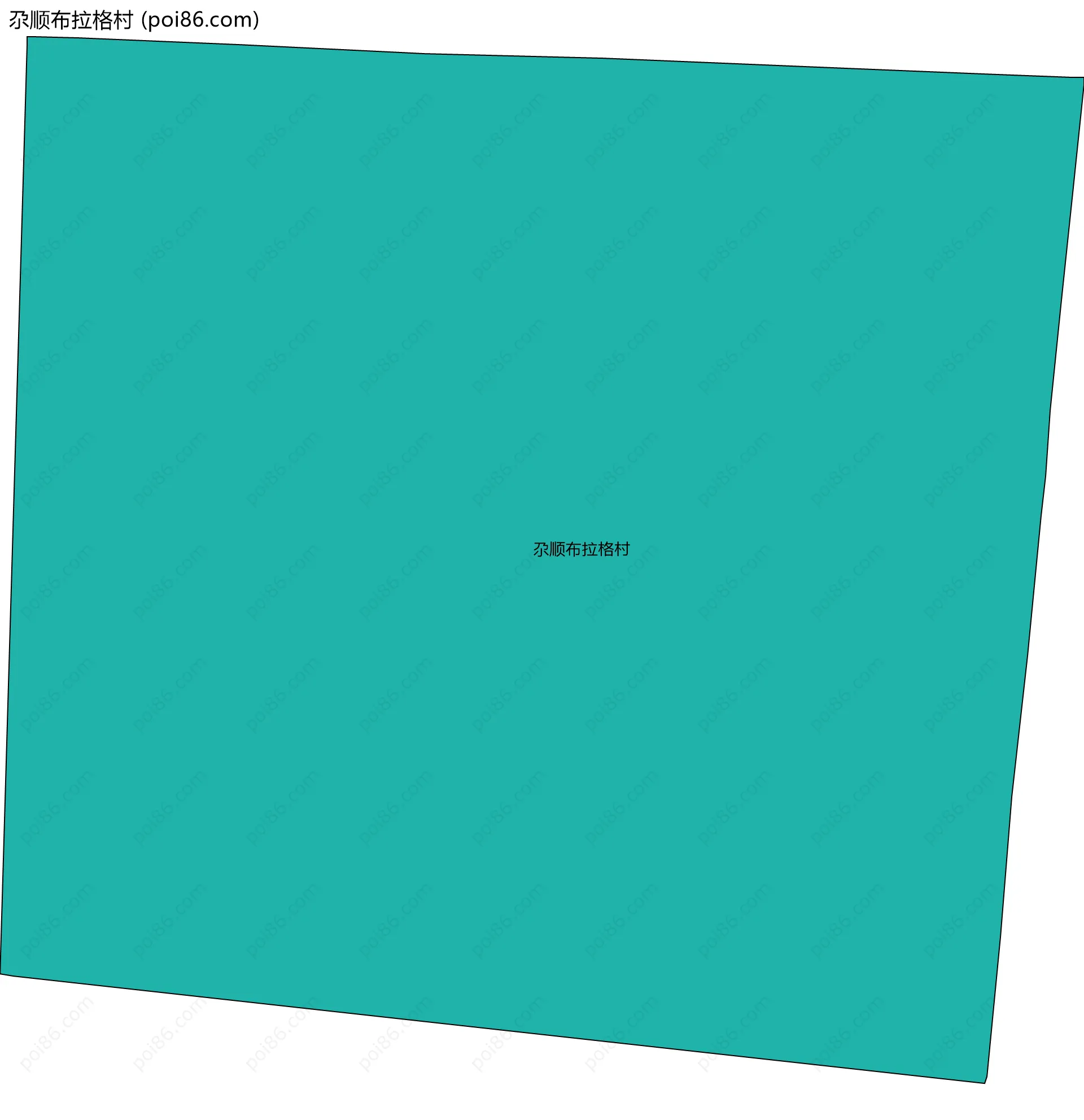 尕顺布拉格村边界地图