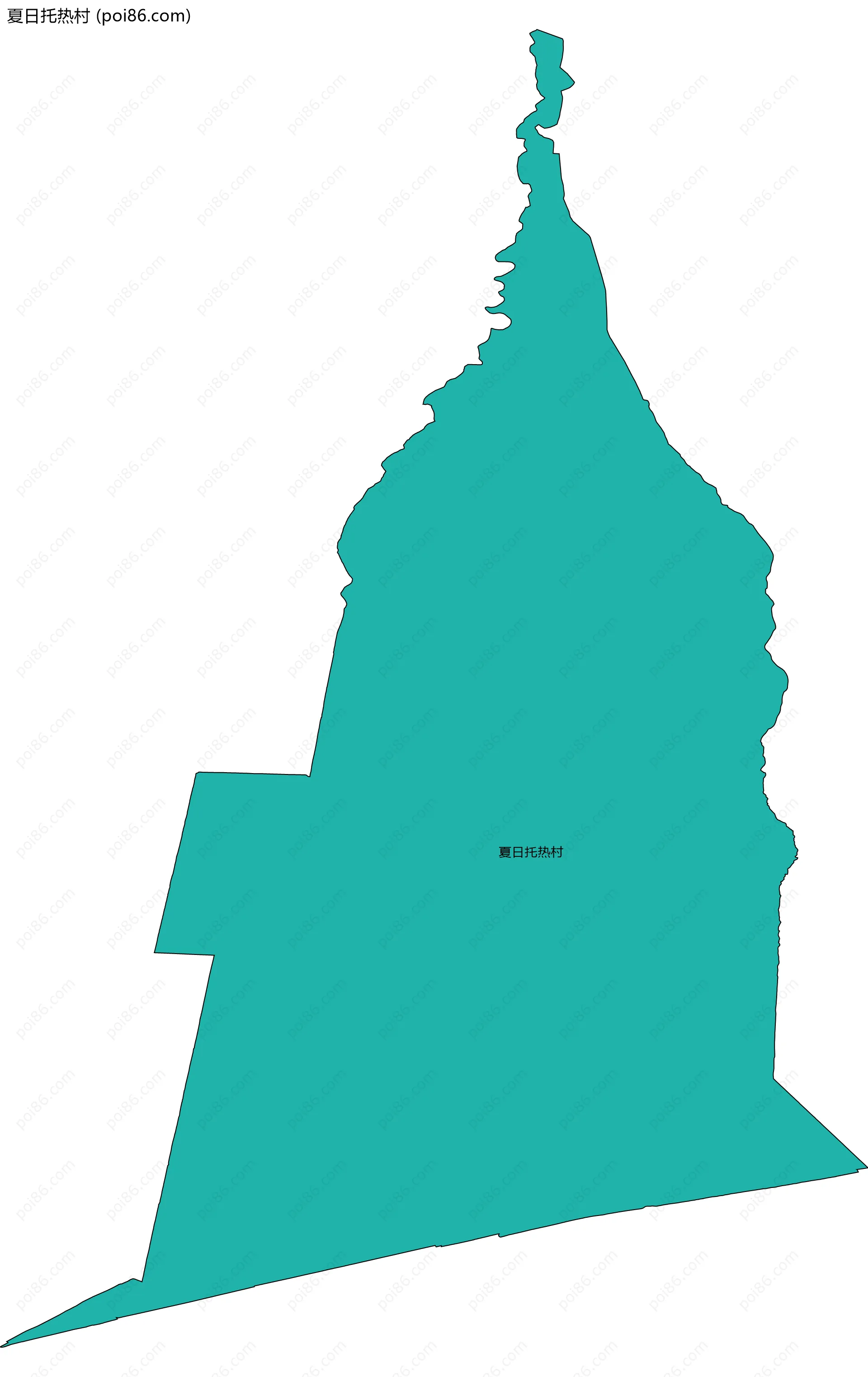 夏日托热村边界地图