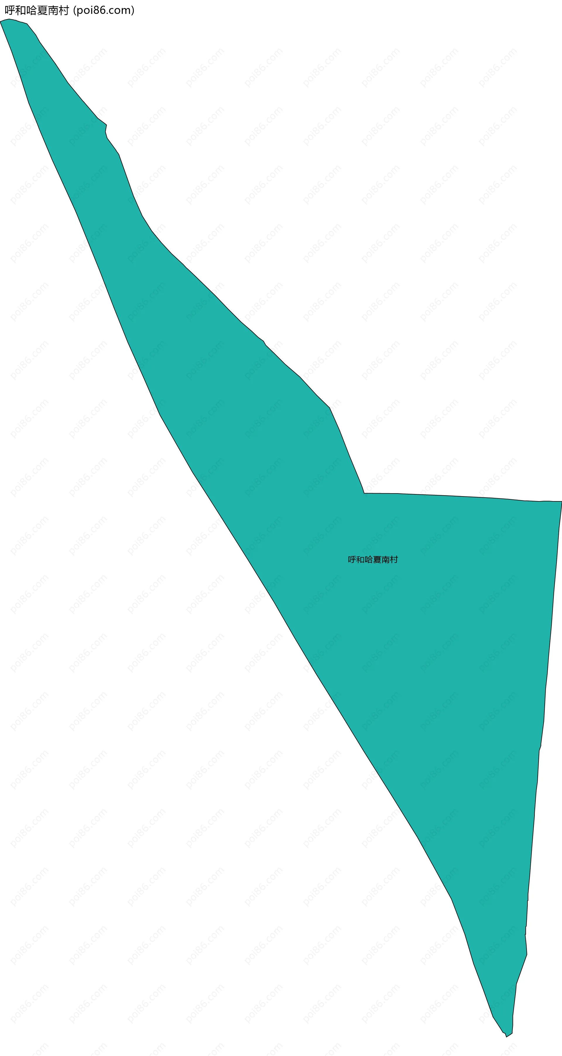 呼和哈夏南村边界地图
