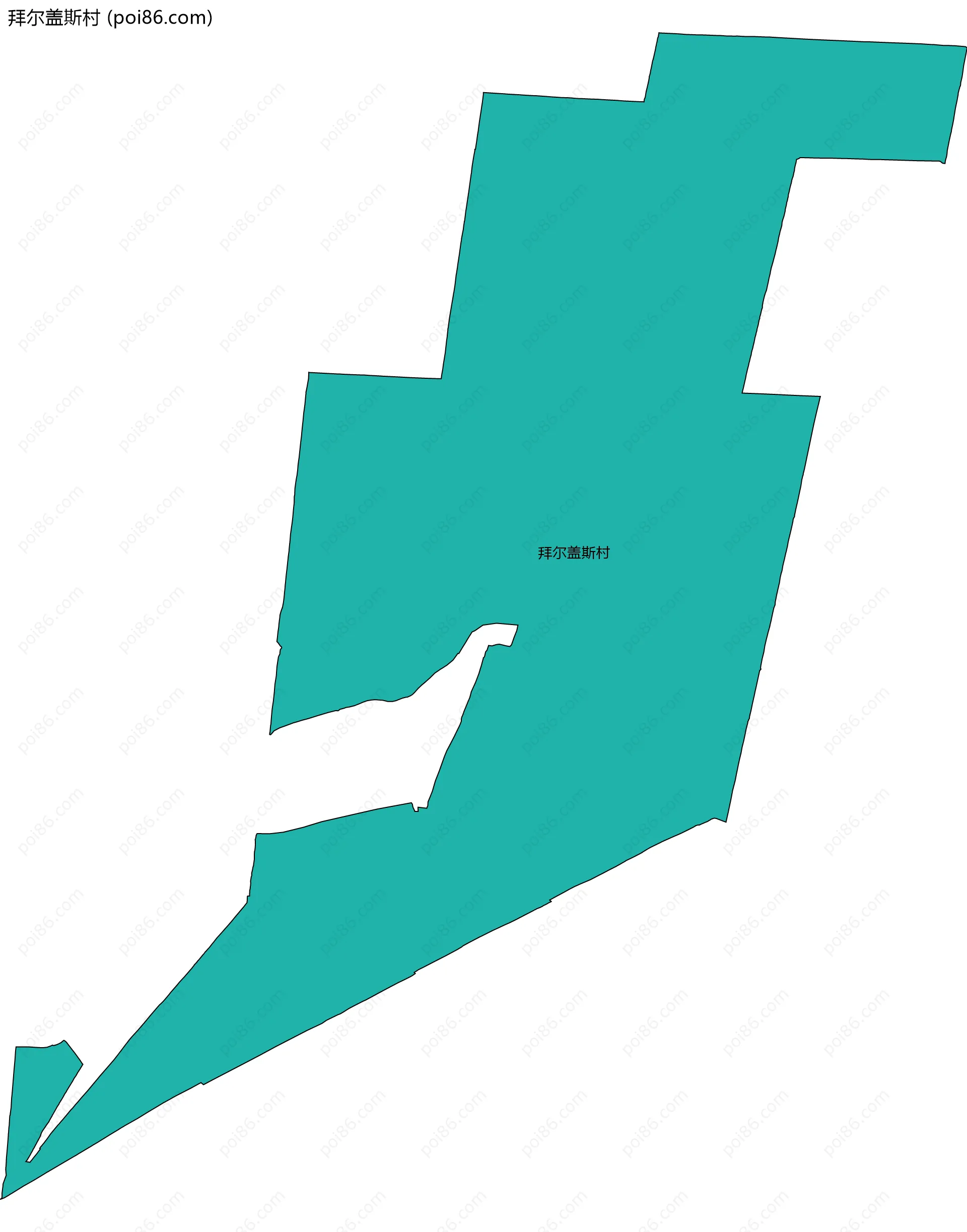 拜尔盖斯村边界地图
