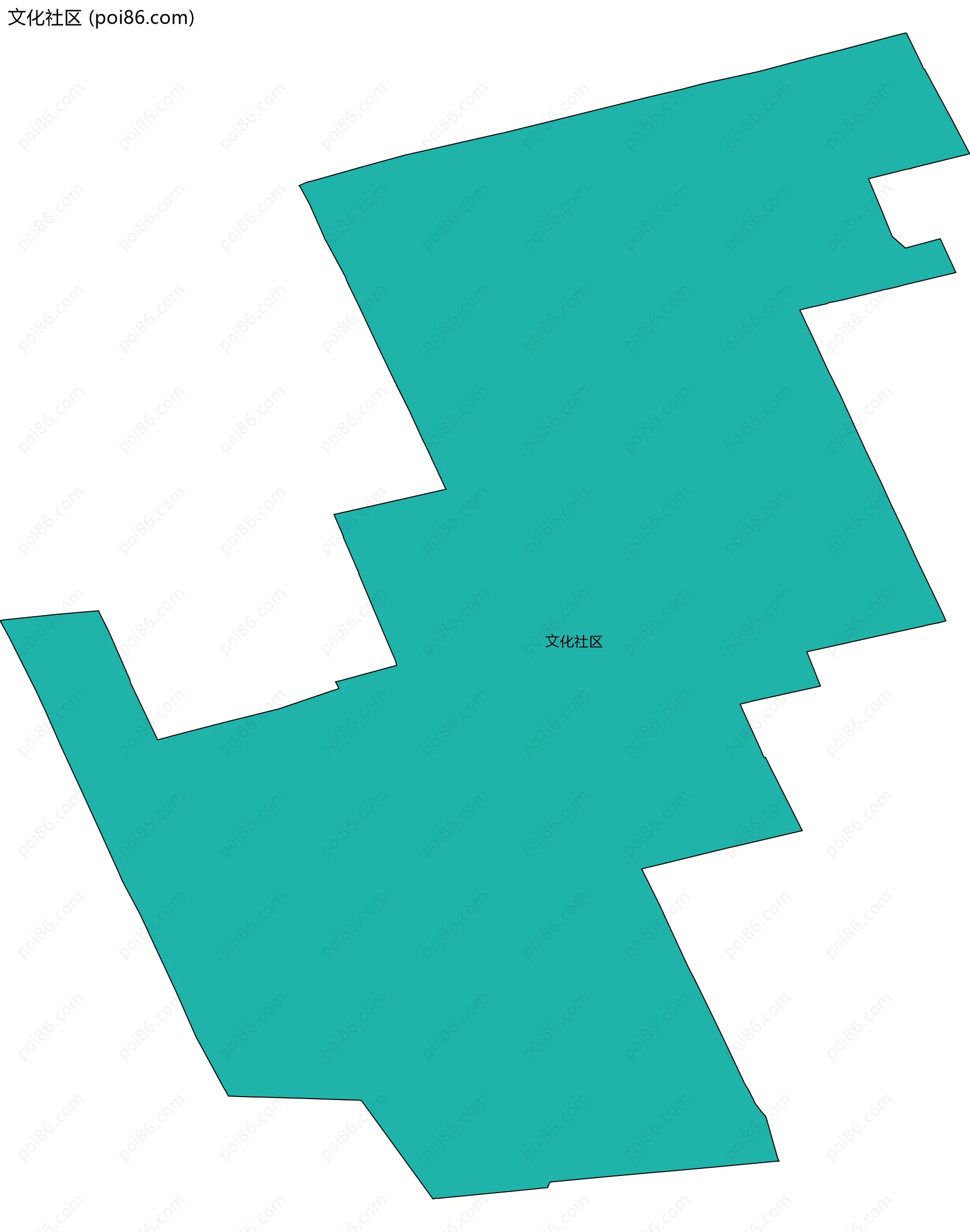 文化社区边界地图