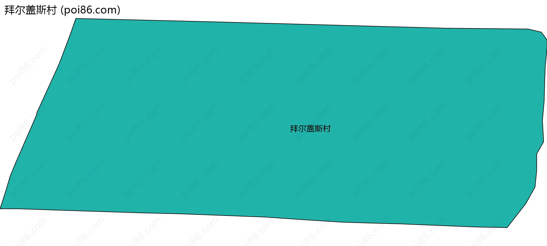 拜尔盖斯村边界地图