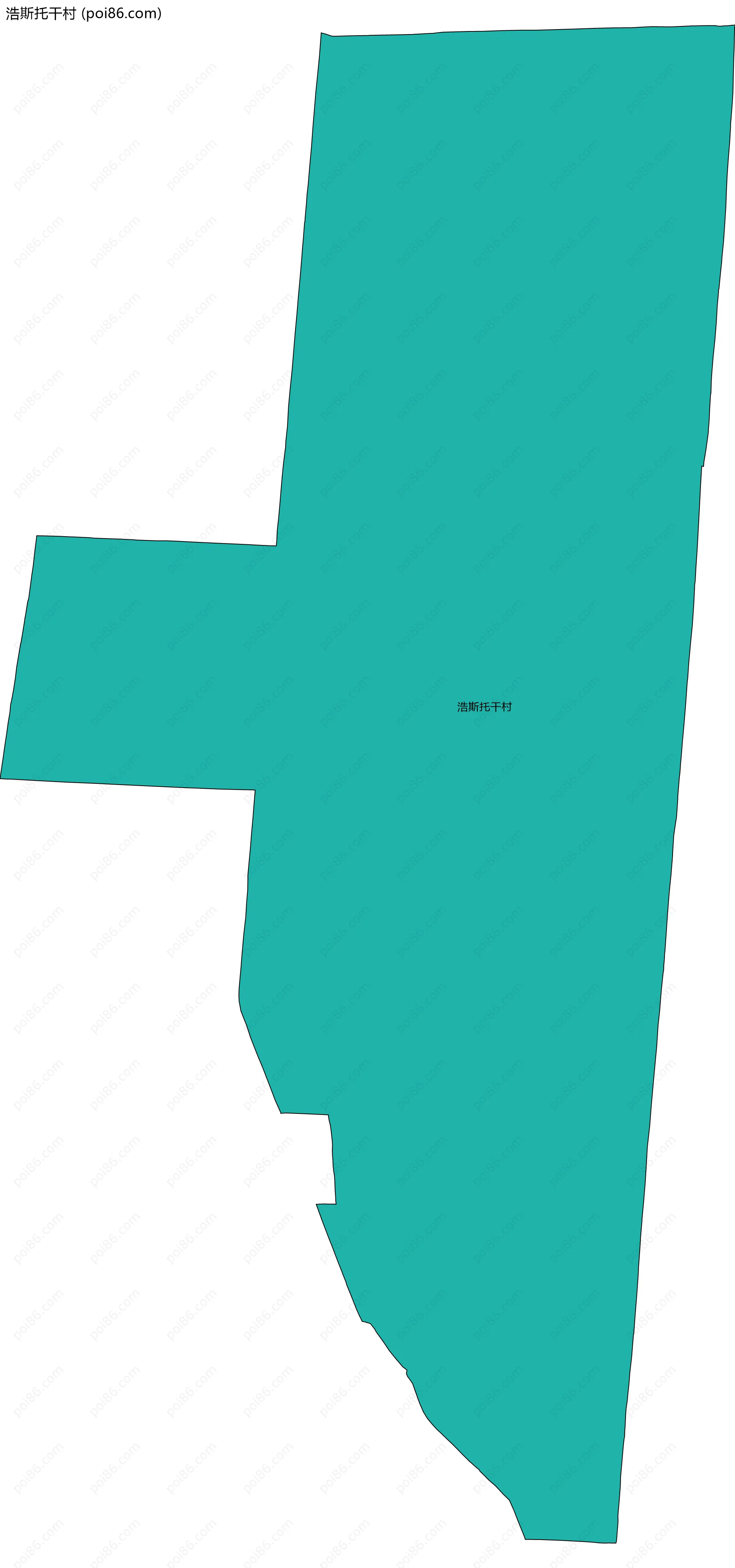 浩斯托干村边界地图