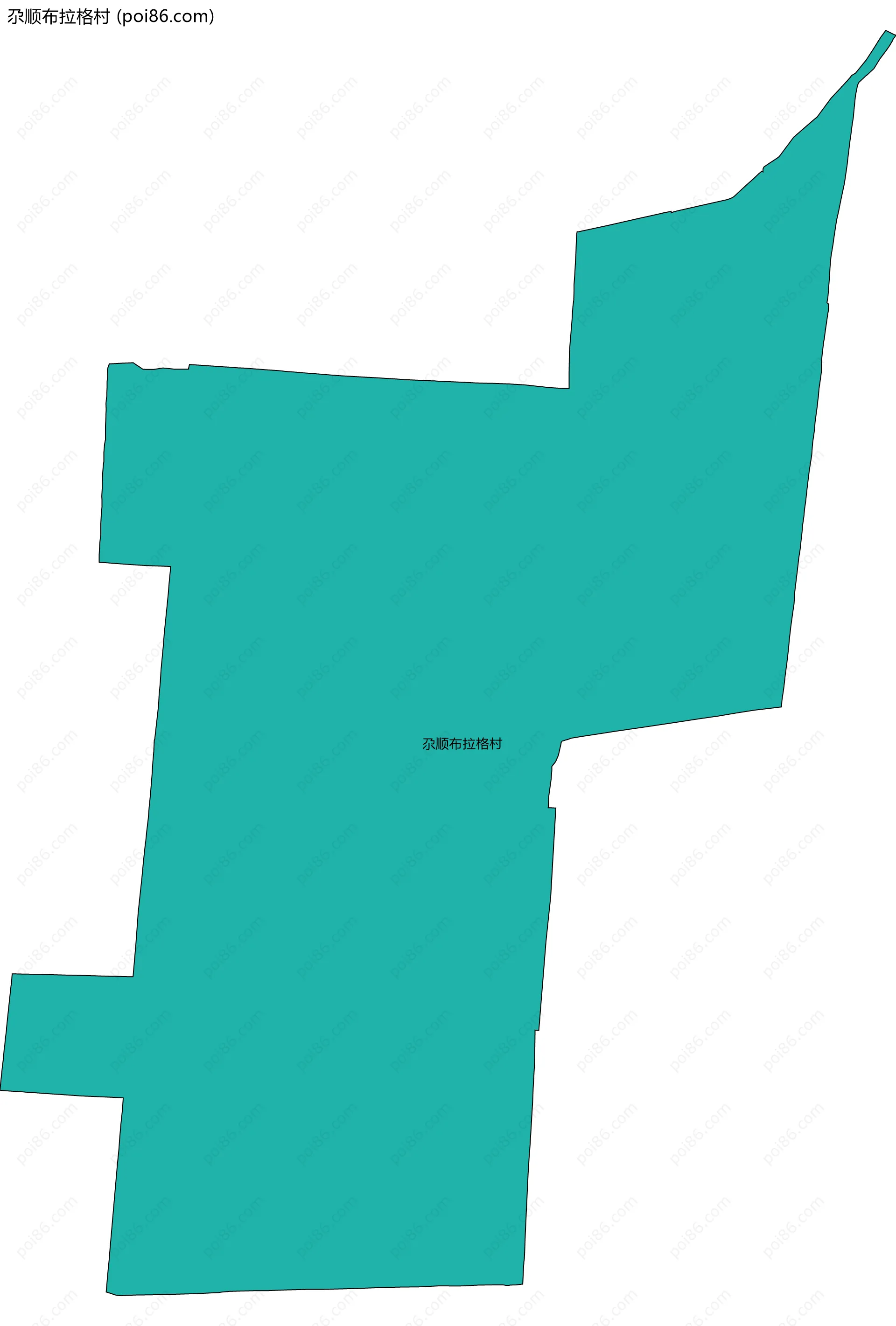 尕顺布拉格村边界地图