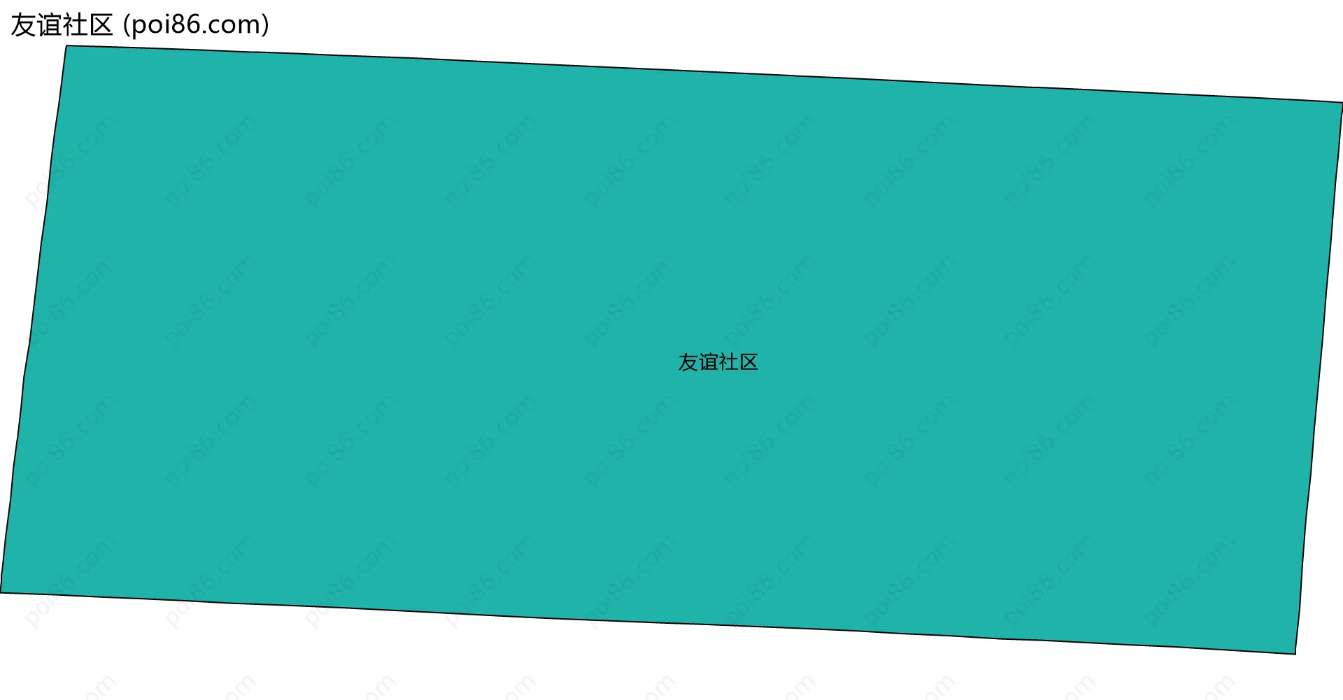 友谊社区边界地图