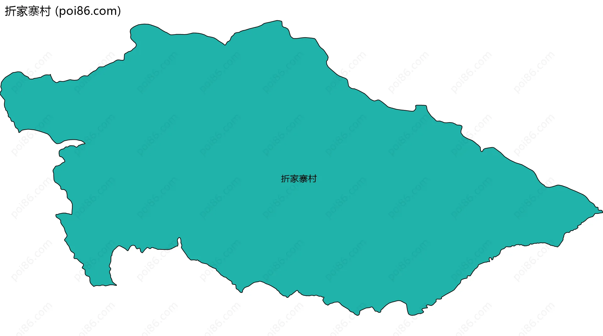 折家寨村边界地图