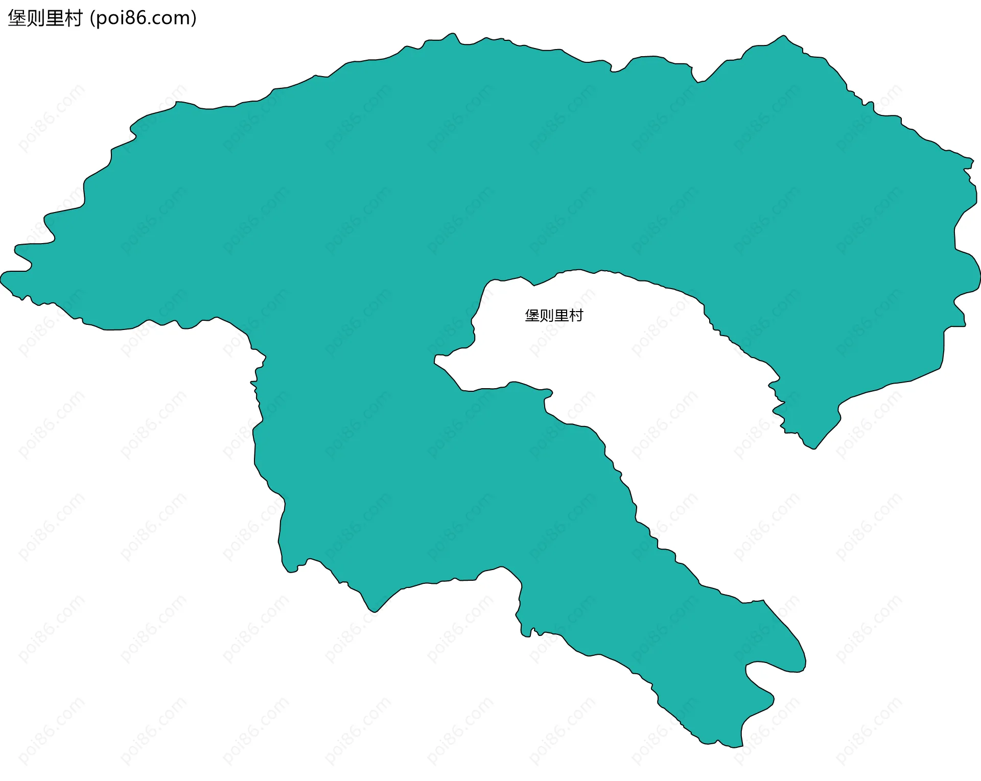 堡则里村边界地图
