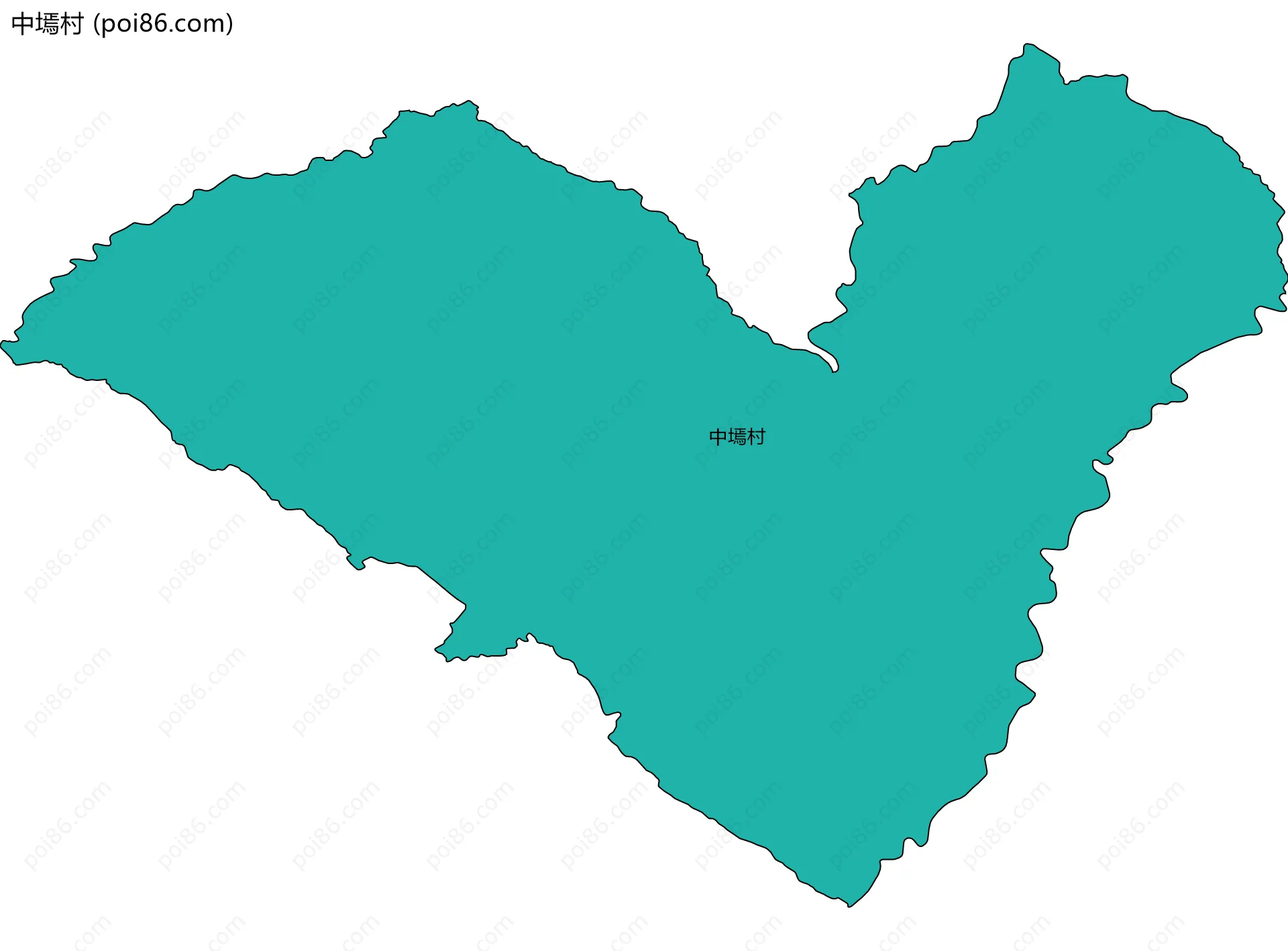 中墕村边界地图