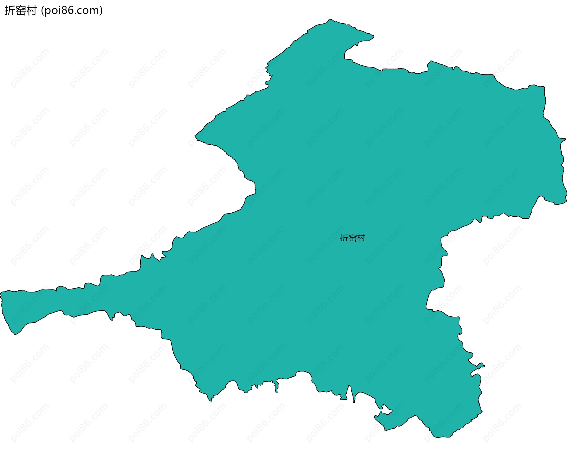 折窑村边界地图