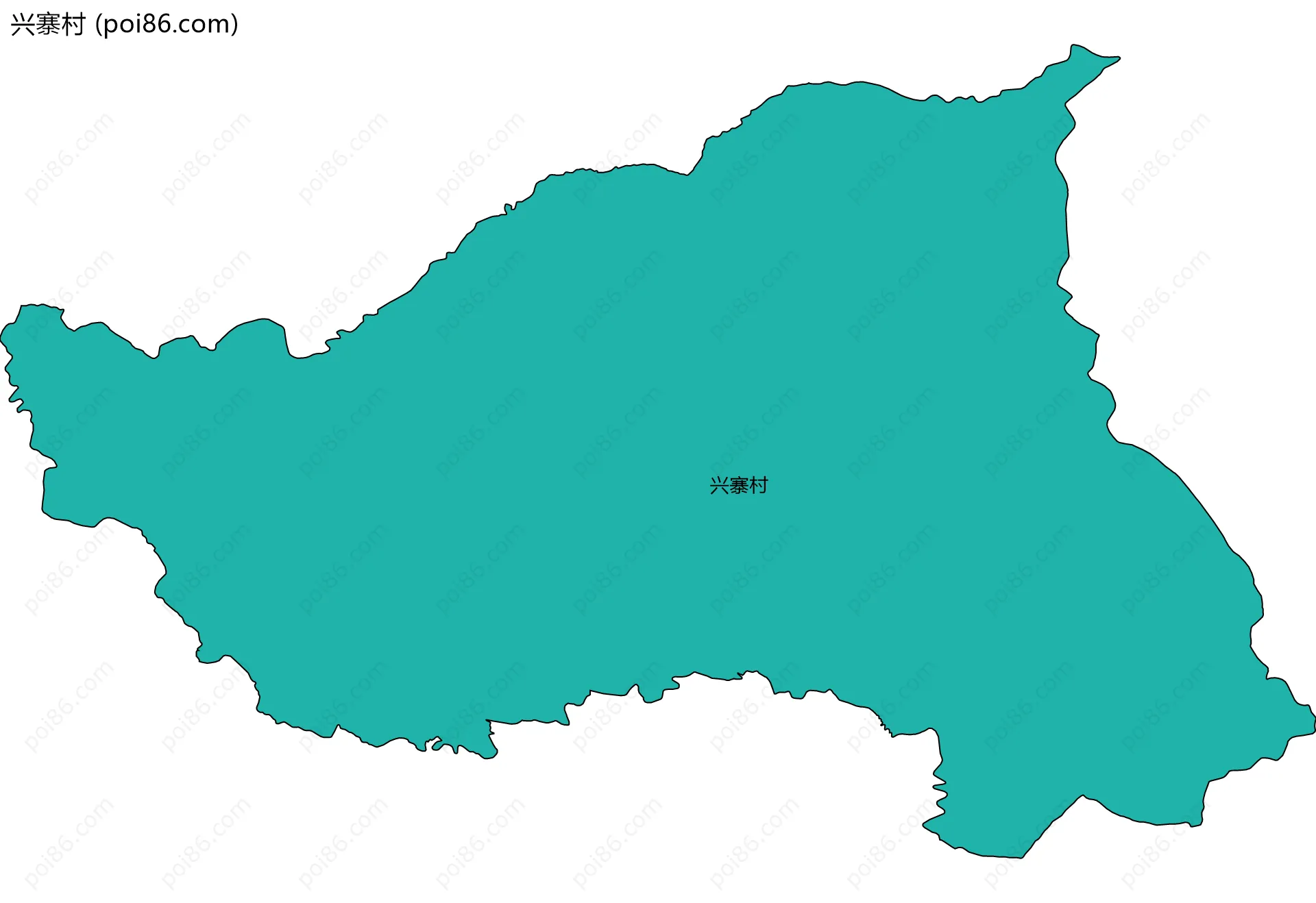 兴寨村边界地图