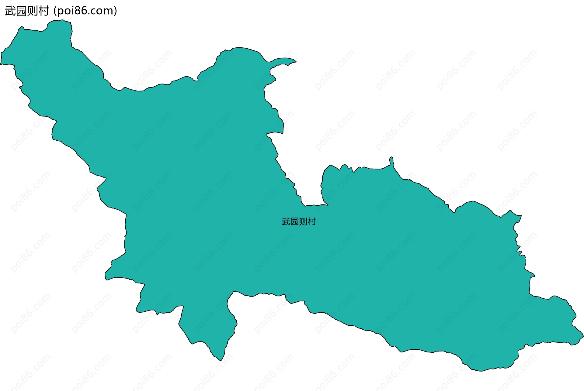 武园则村边界地图