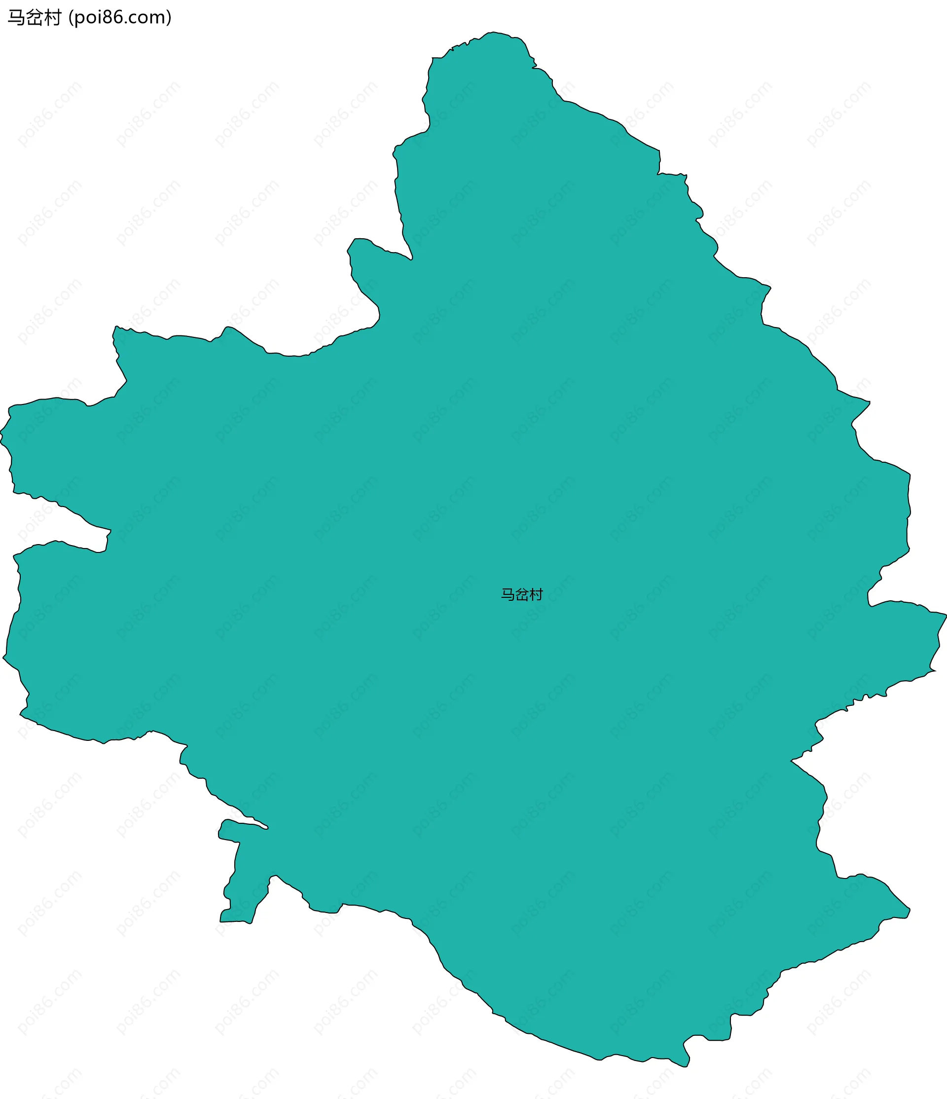 马岔村边界地图