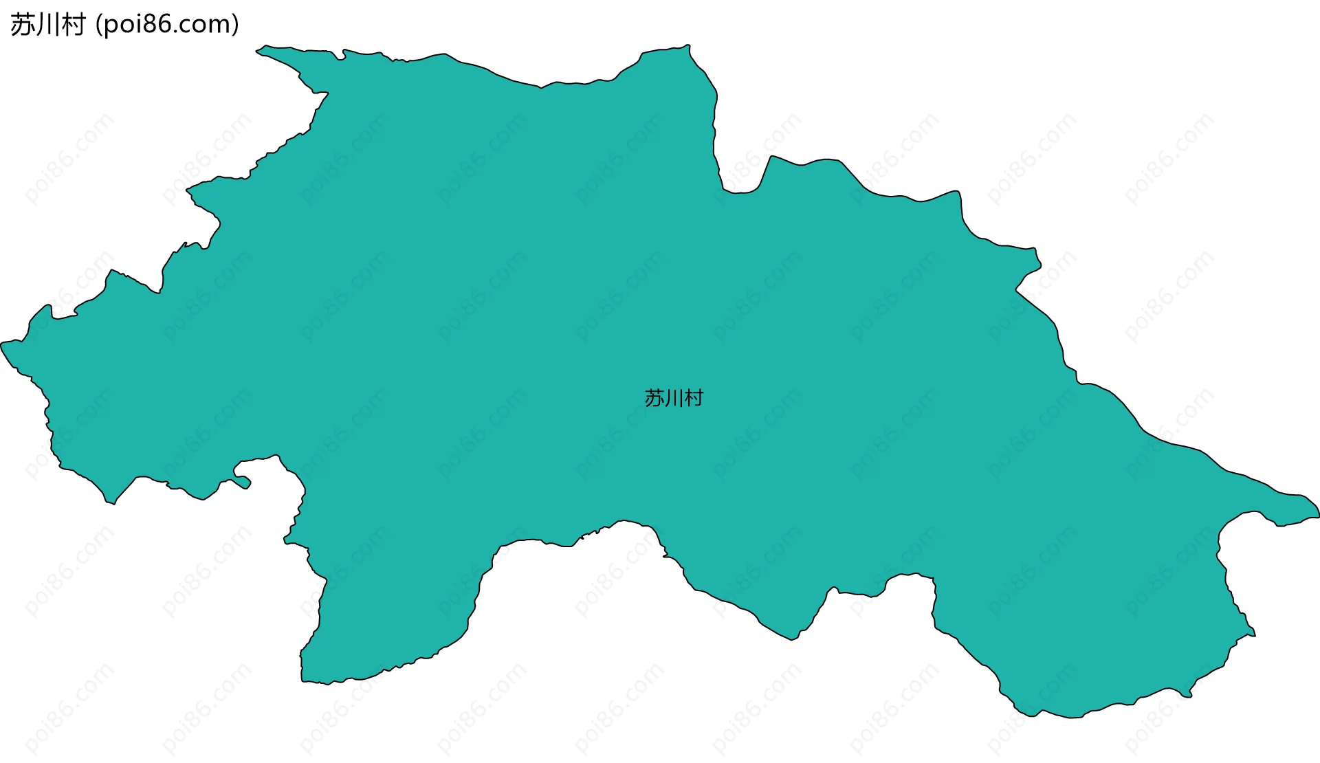 苏川村边界地图