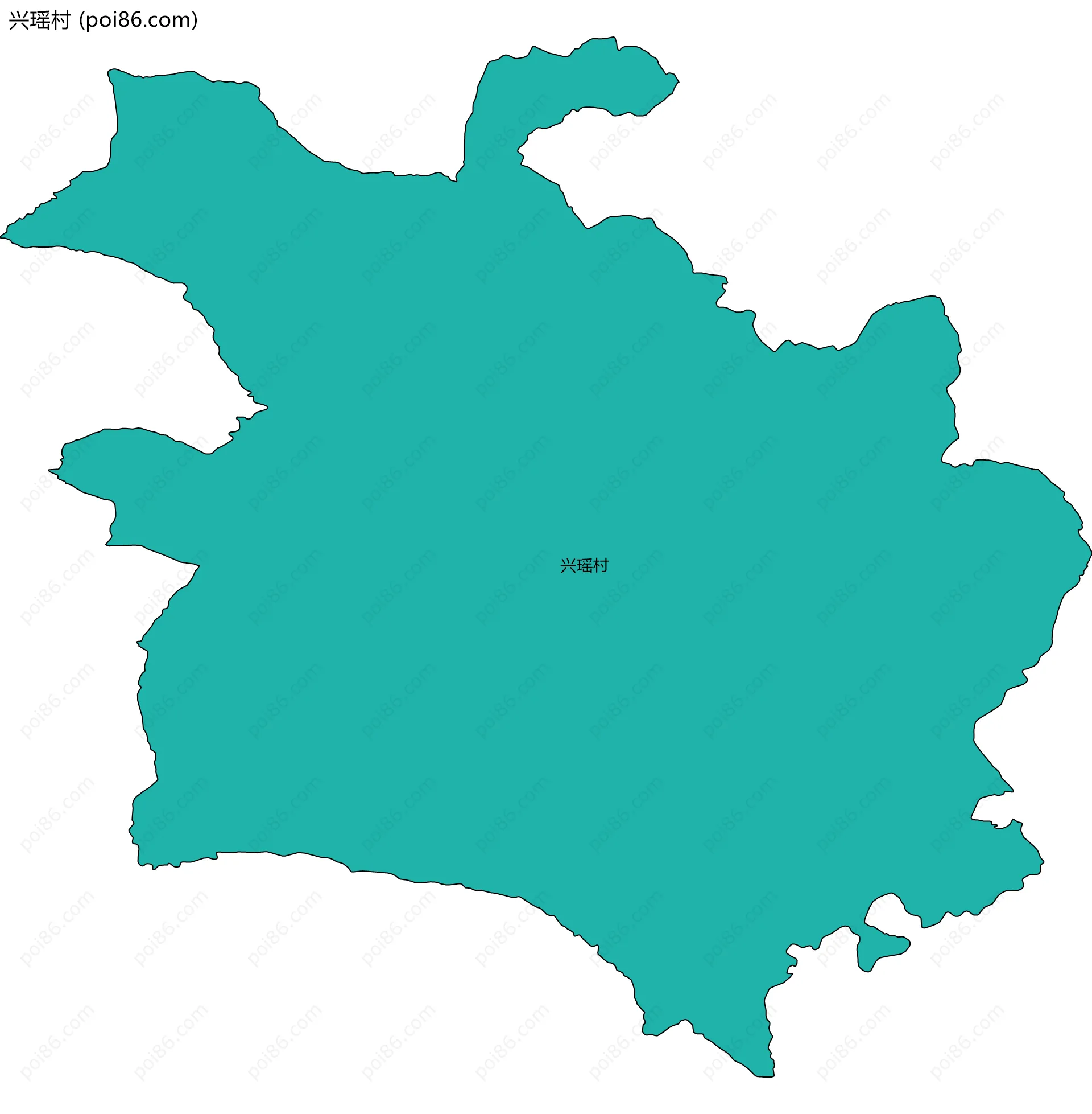 兴瑶村边界地图