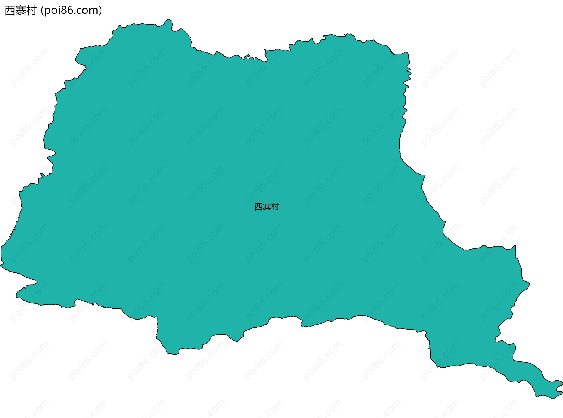 西寨村边界地图