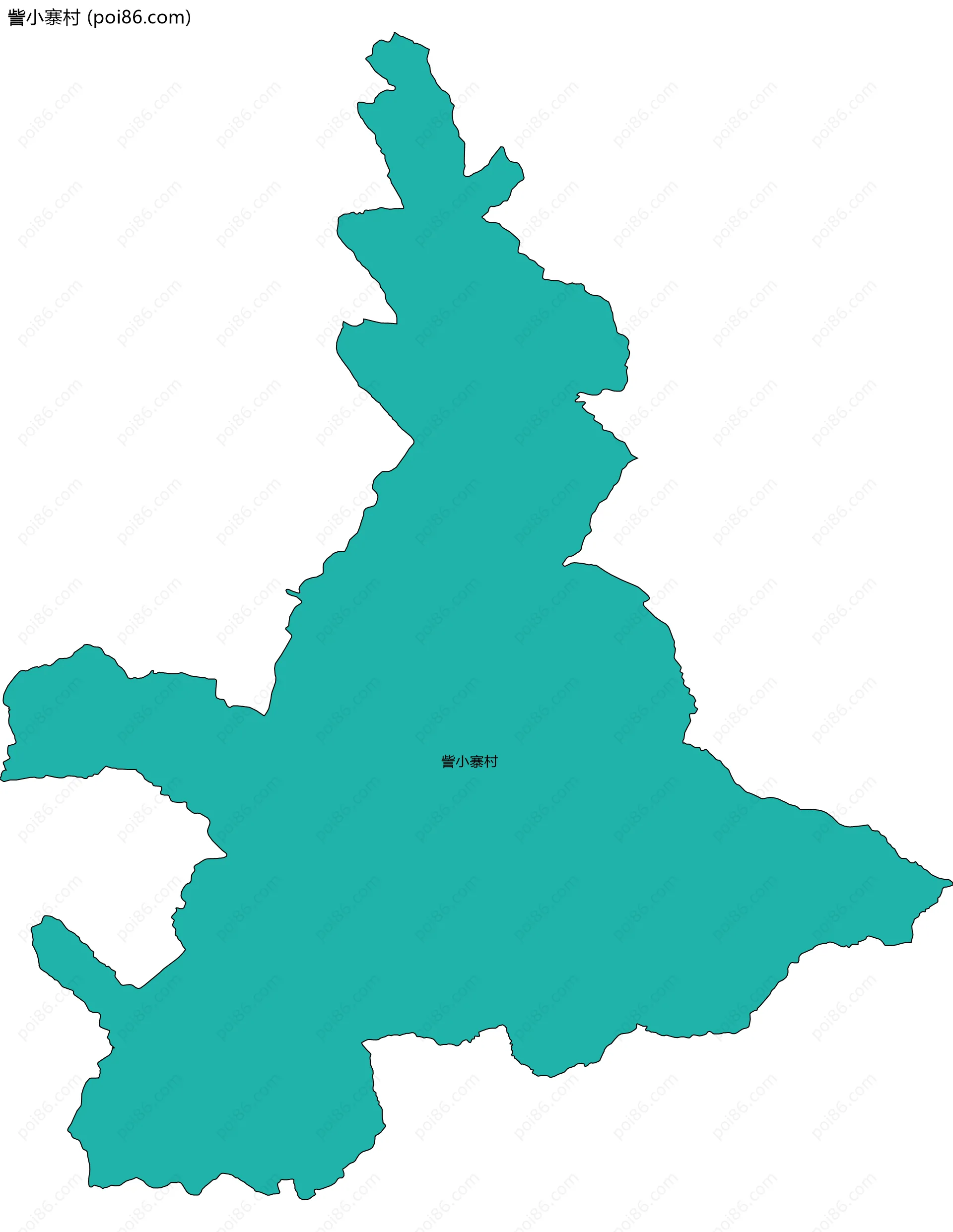 訾小寨村边界地图