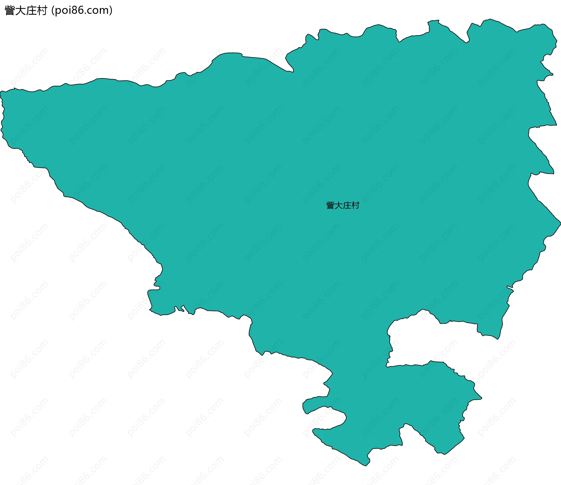 訾大庄村边界地图