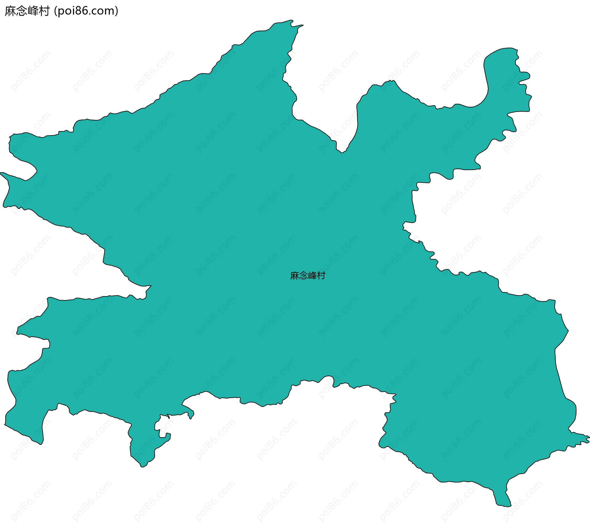 麻念峰村边界地图