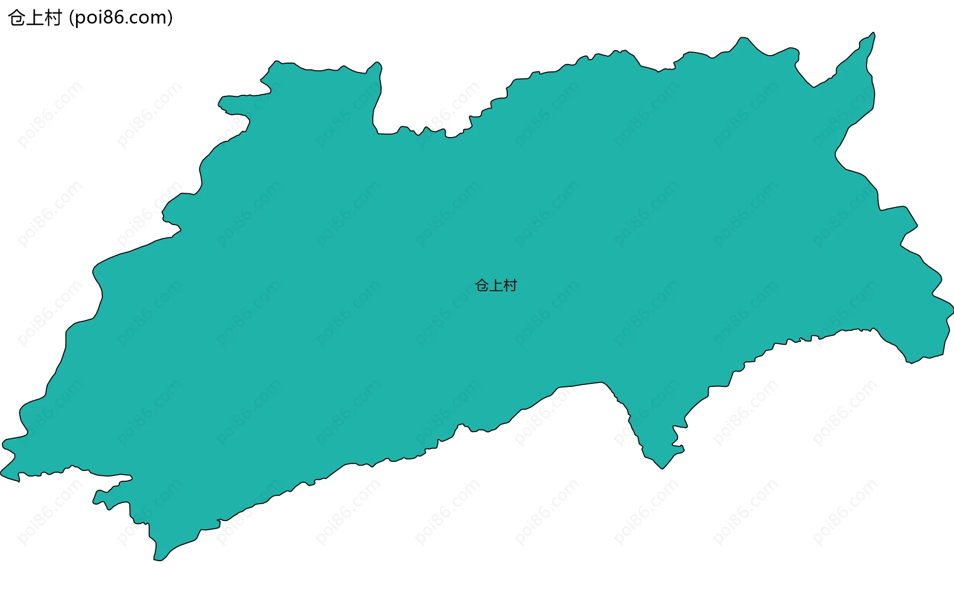 仓上村边界地图